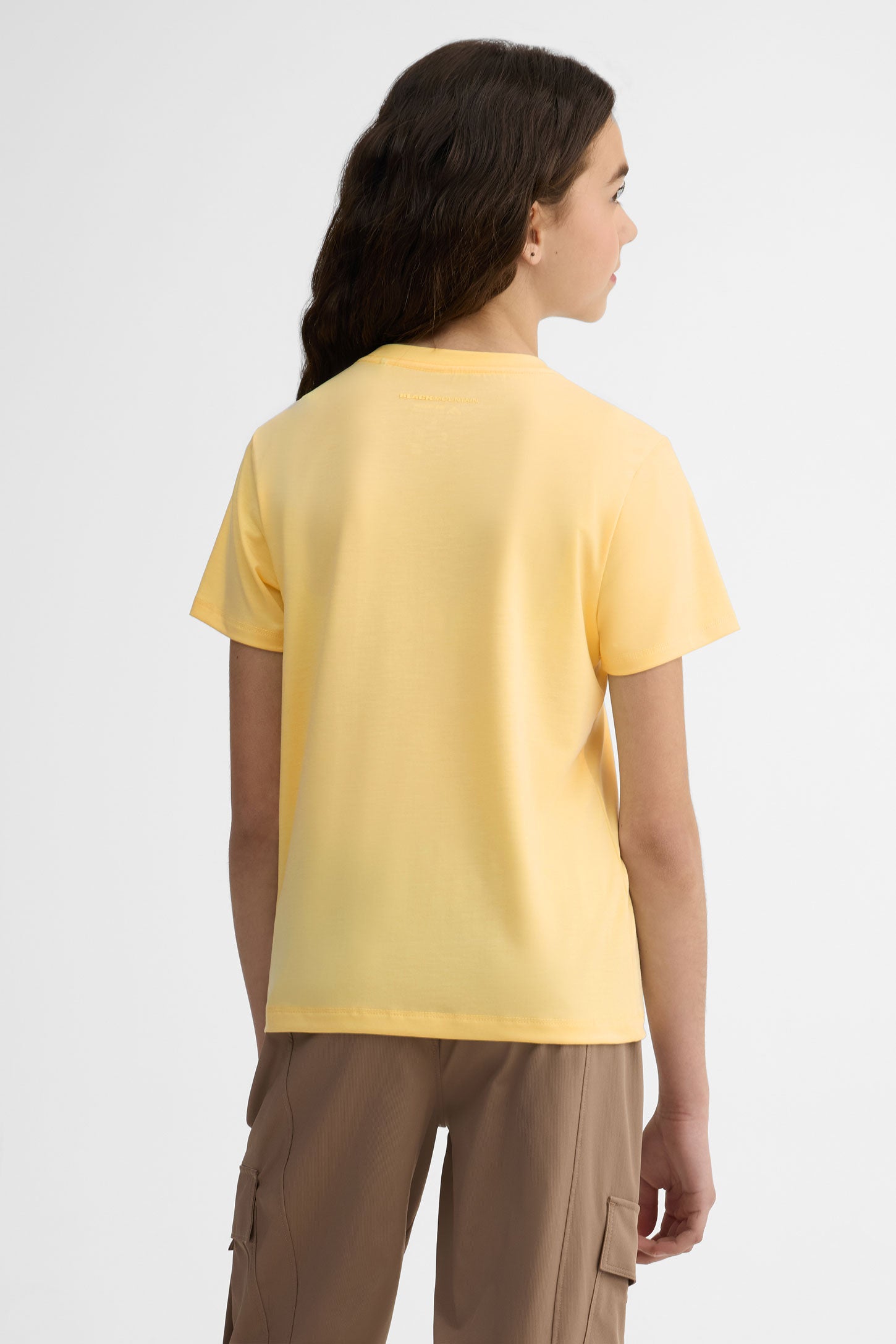 T-shirt col rond semi-ajusté - Ado fille && JAUNE