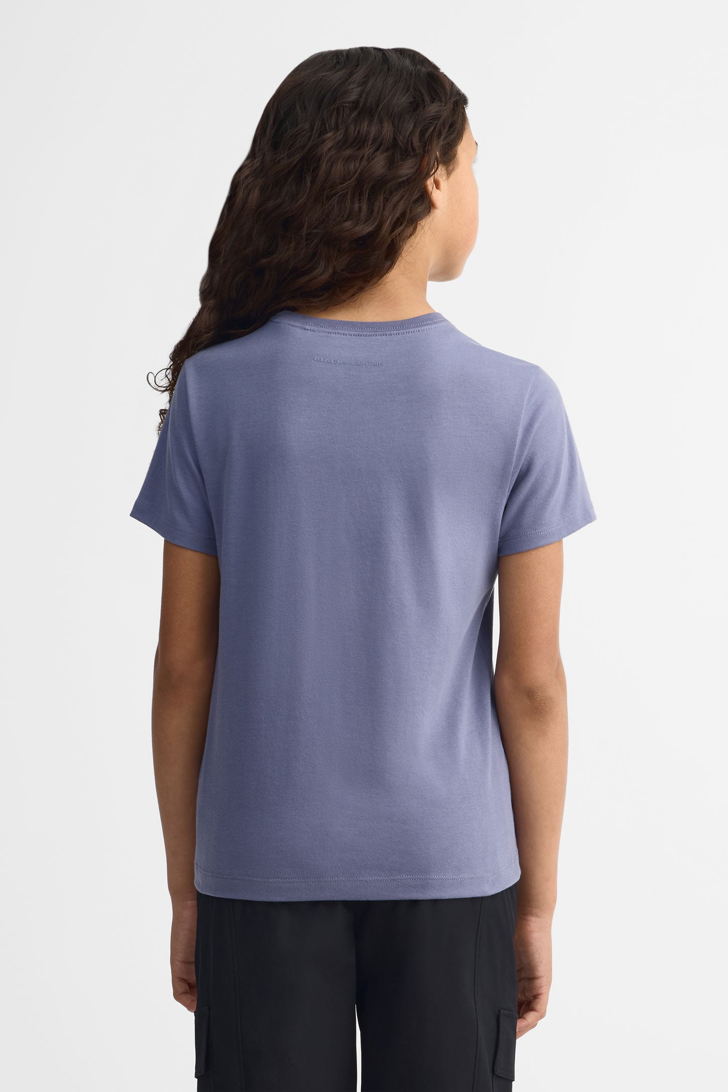 T-shirt col rond coton bio - Ado fille && GRIS