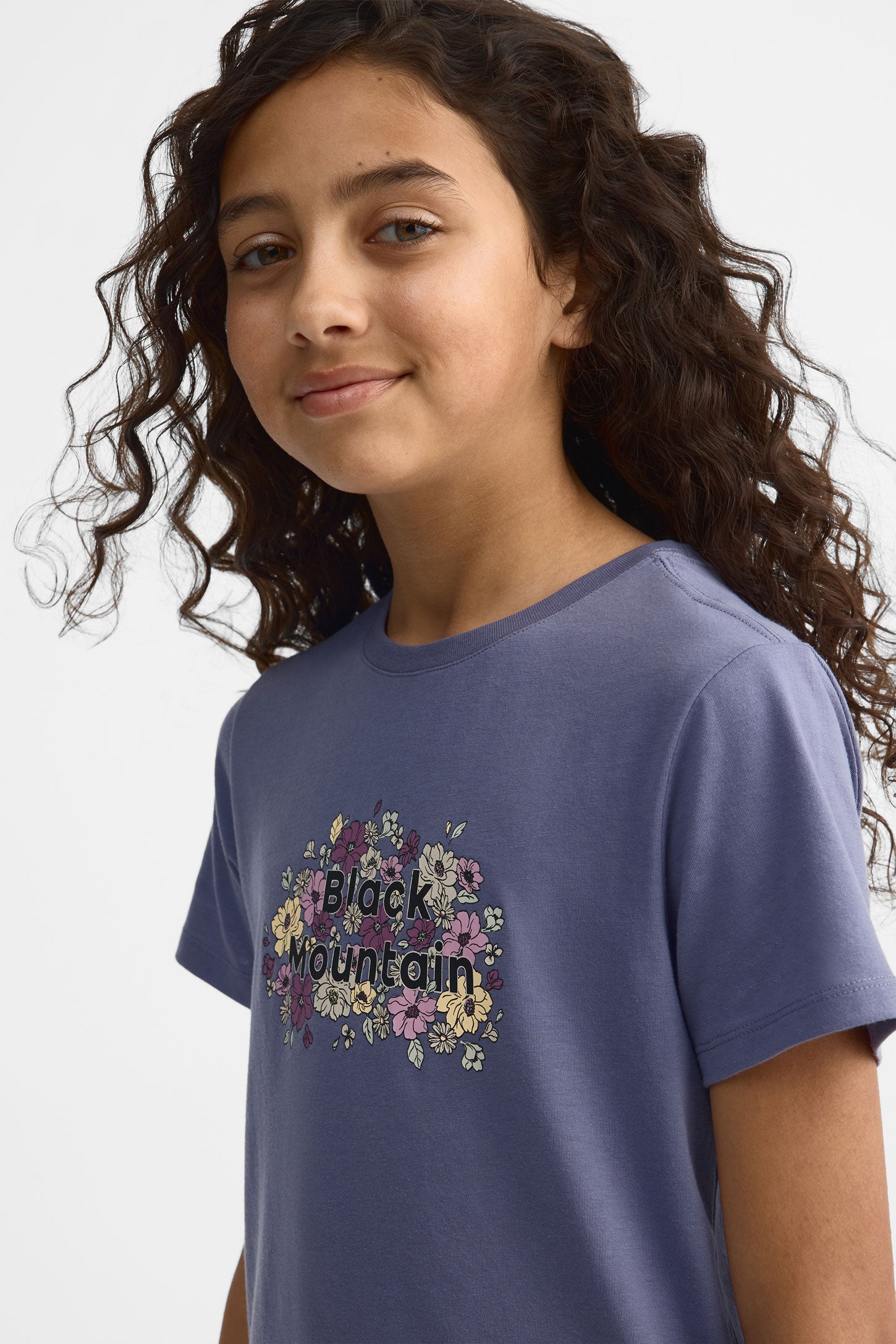T-shirt col rond coton bio - Ado fille && GRIS