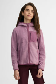 Veste à capuchon - Ado fille && MAUVE/MULTI