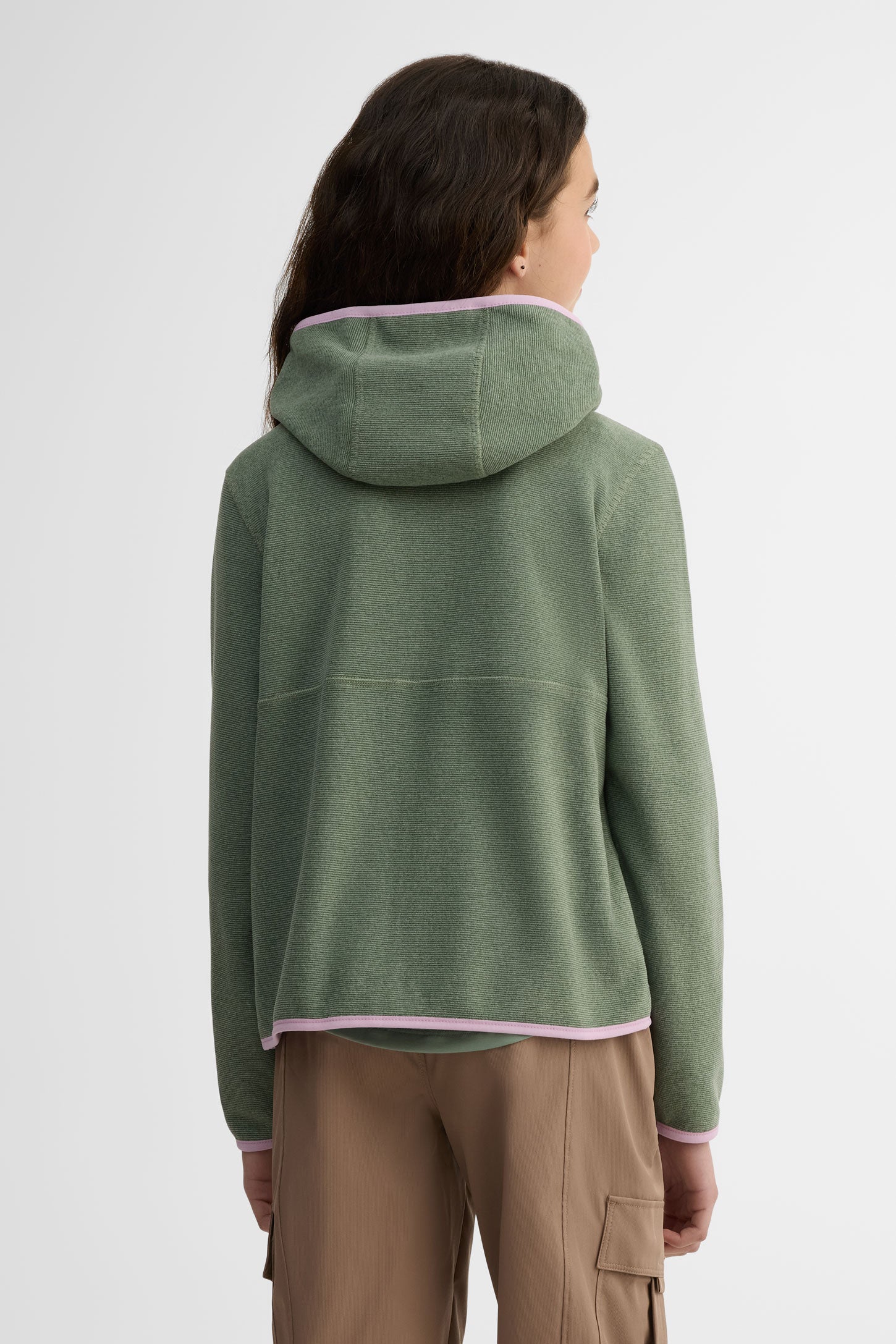 Veste à capuchon - Ado fille && VERT/MULTI