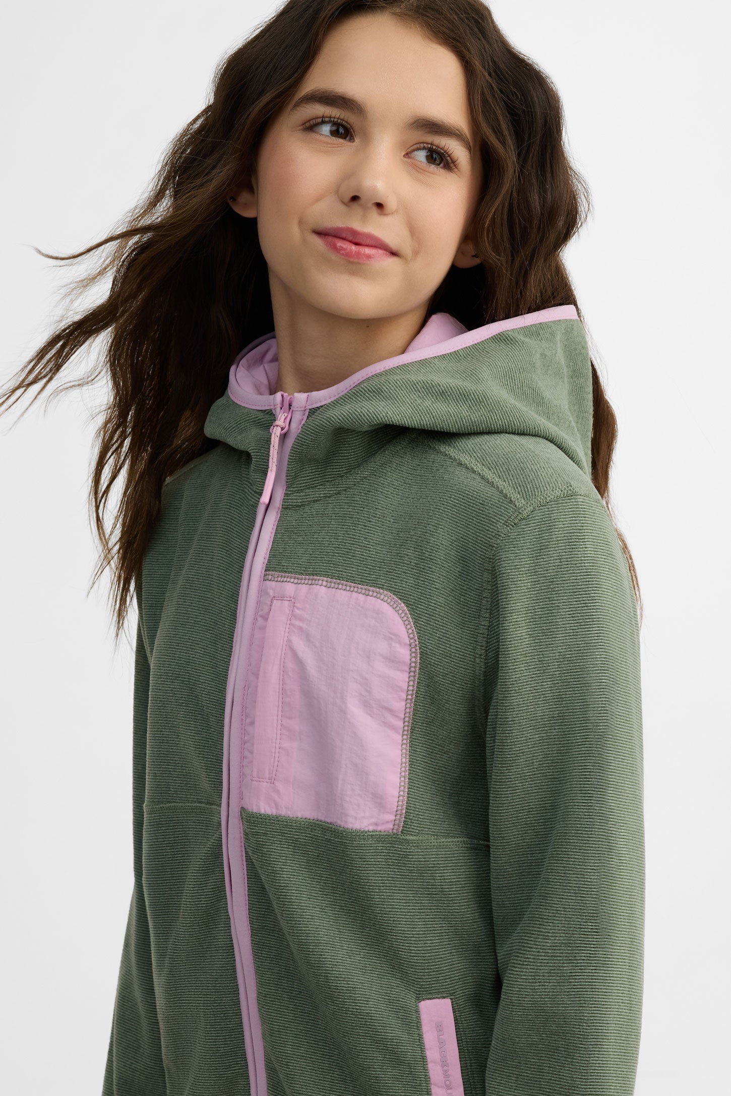 Veste à capuchon - Ado fille && VERT/MULTI