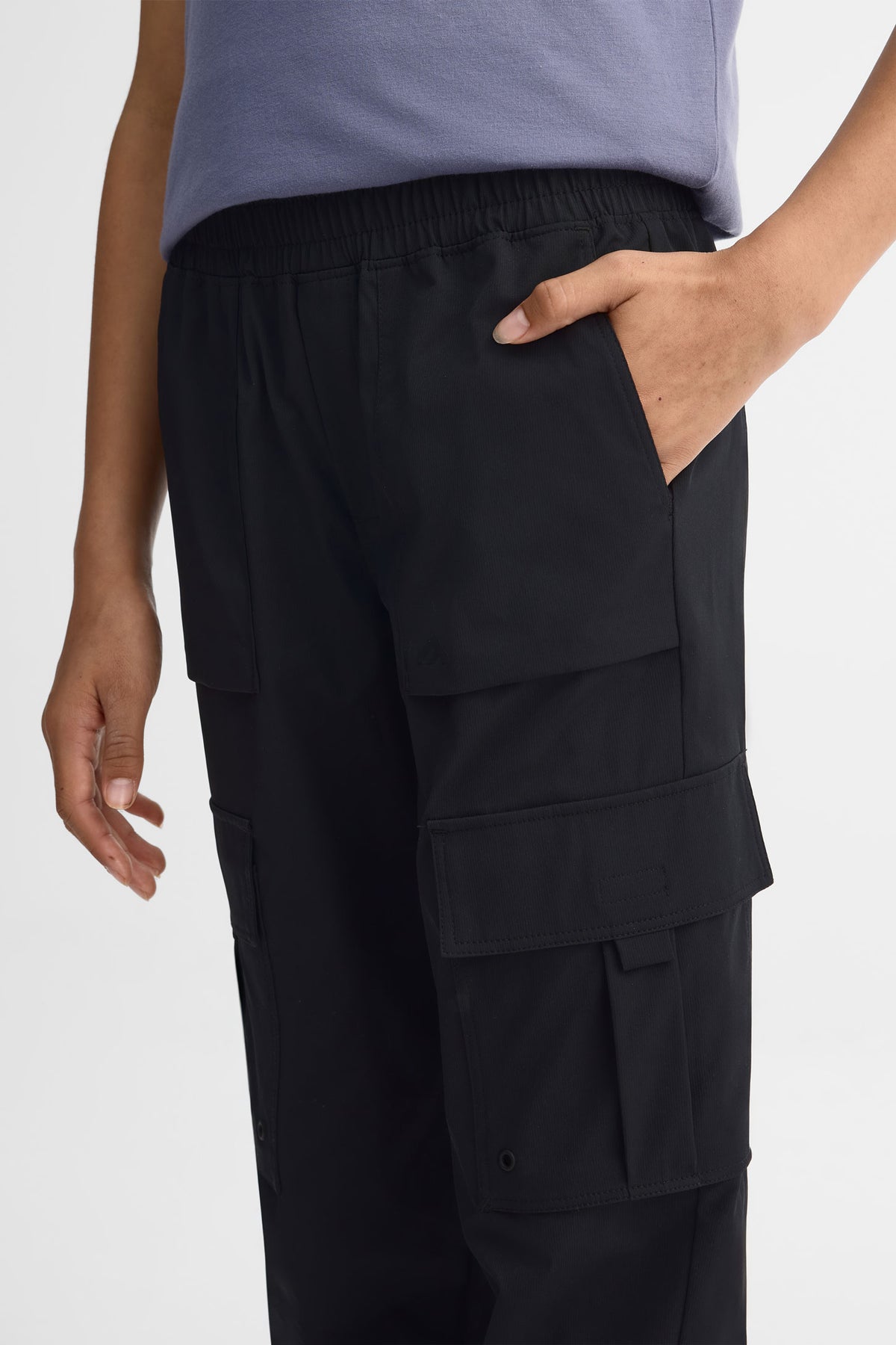 Pantalon cargo - Ado fille && NOIR