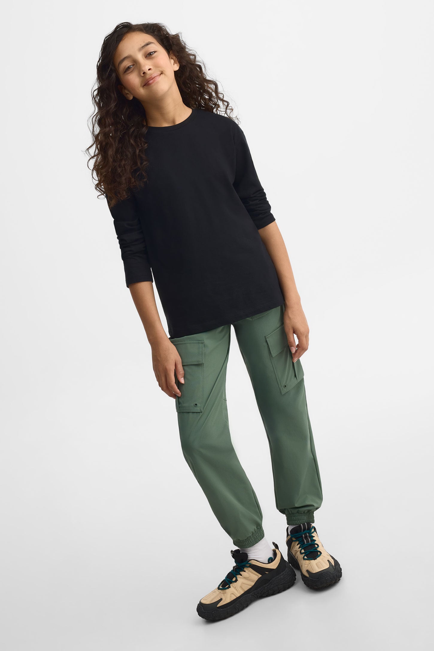 Pantalon cargo - Ado fille && VERT