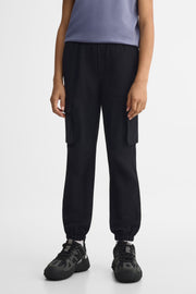 Pantalon cargo - Ado fille && NOIR