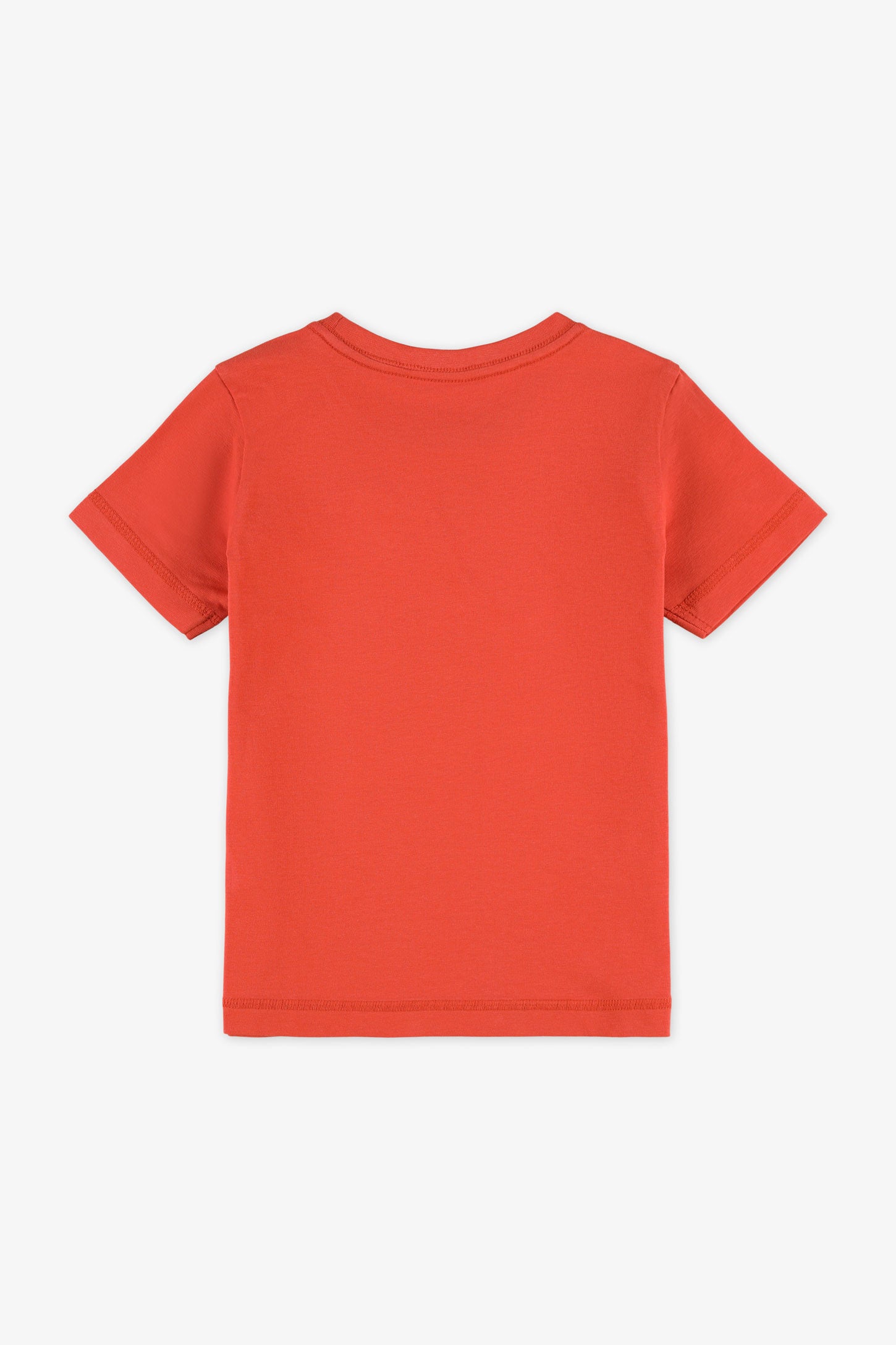 T-shirt col rond - Enfant garçon && ROUGE