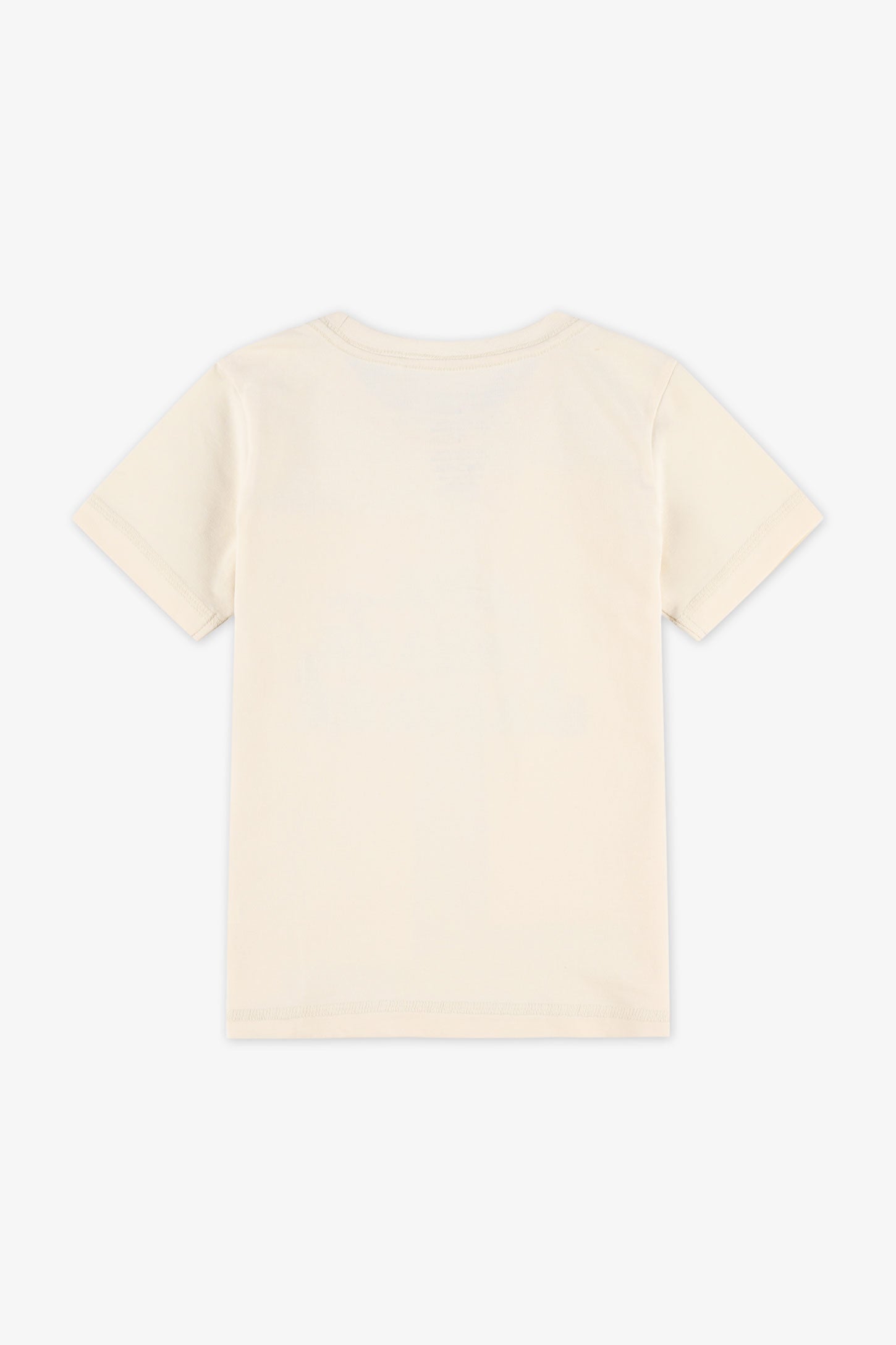 T-shirt col rond - Enfant garçon && BEIGE