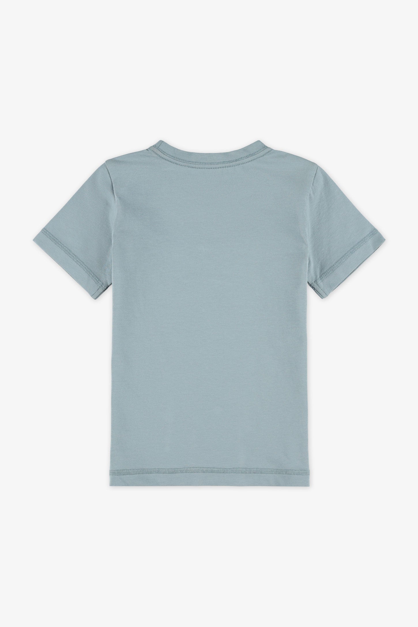 T-shirt col rond - Enfant garçon && BLEU