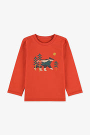 Chandail col rond manches longues, 2T-3T - Bébé garçon && ROUGE