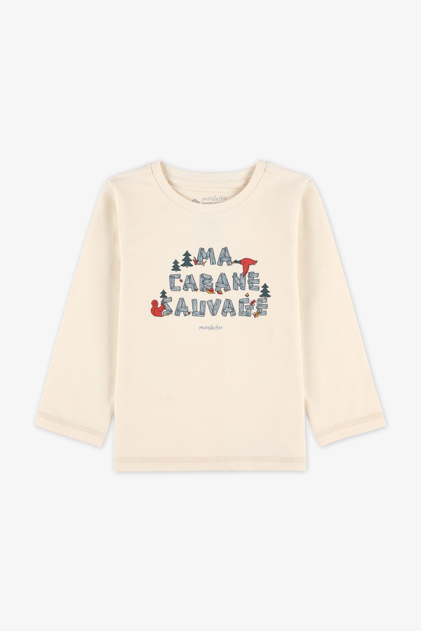 Chandail col rond manches longues, 2T-3T - Bébé garçon && BEIGE