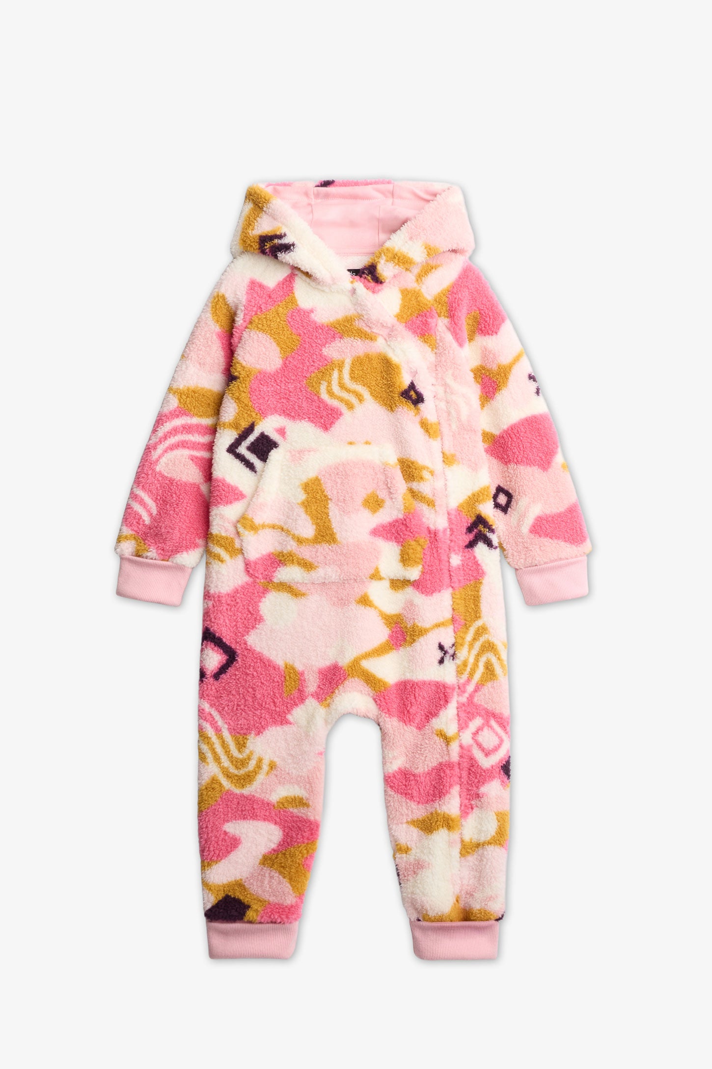 Ensemble 1-pièce à capuchon - Bébé fille && ROSE MULTI