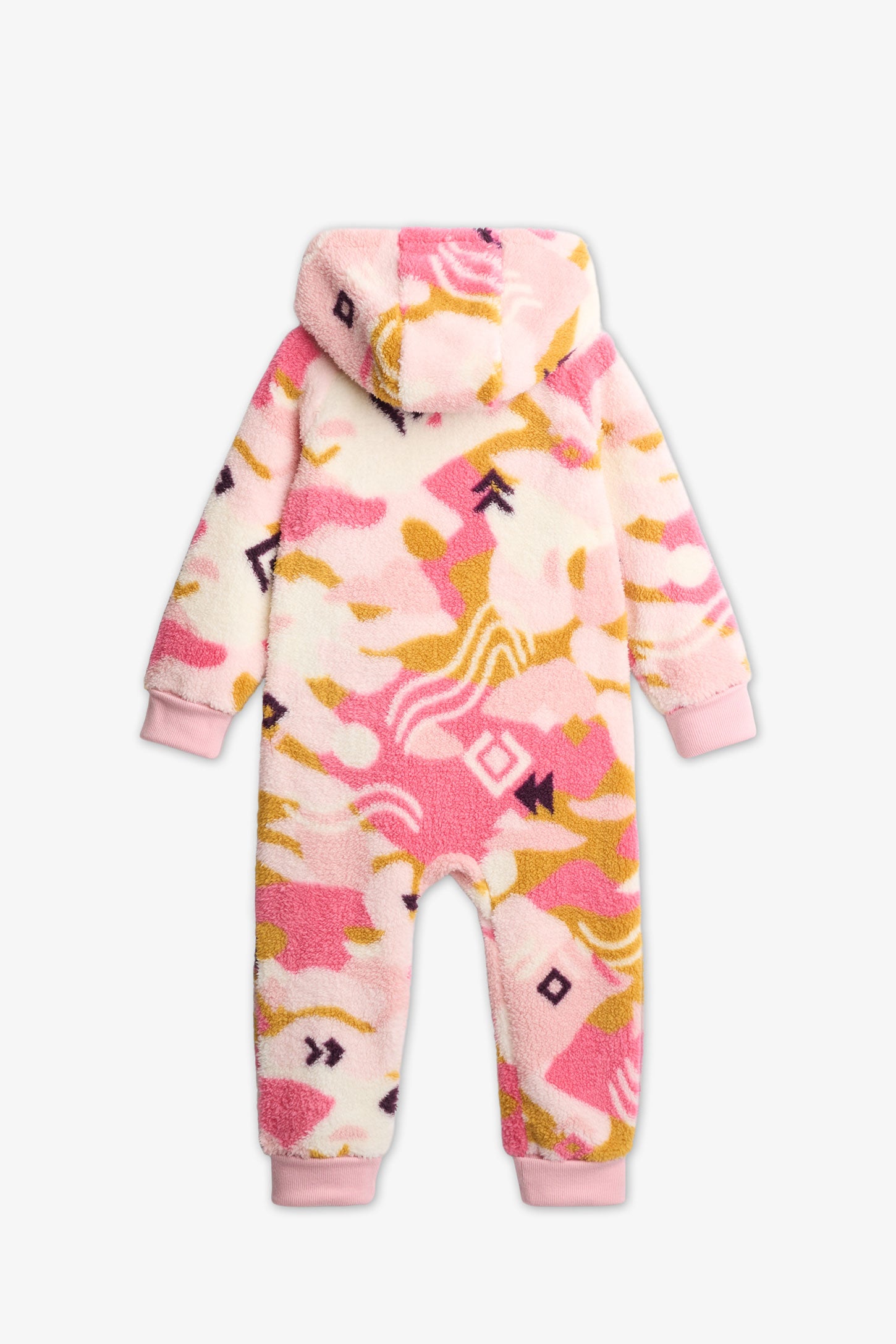 Ensemble 1-pièce à capuchon, 2T-3T - Bébé fille && ROSE MULTI