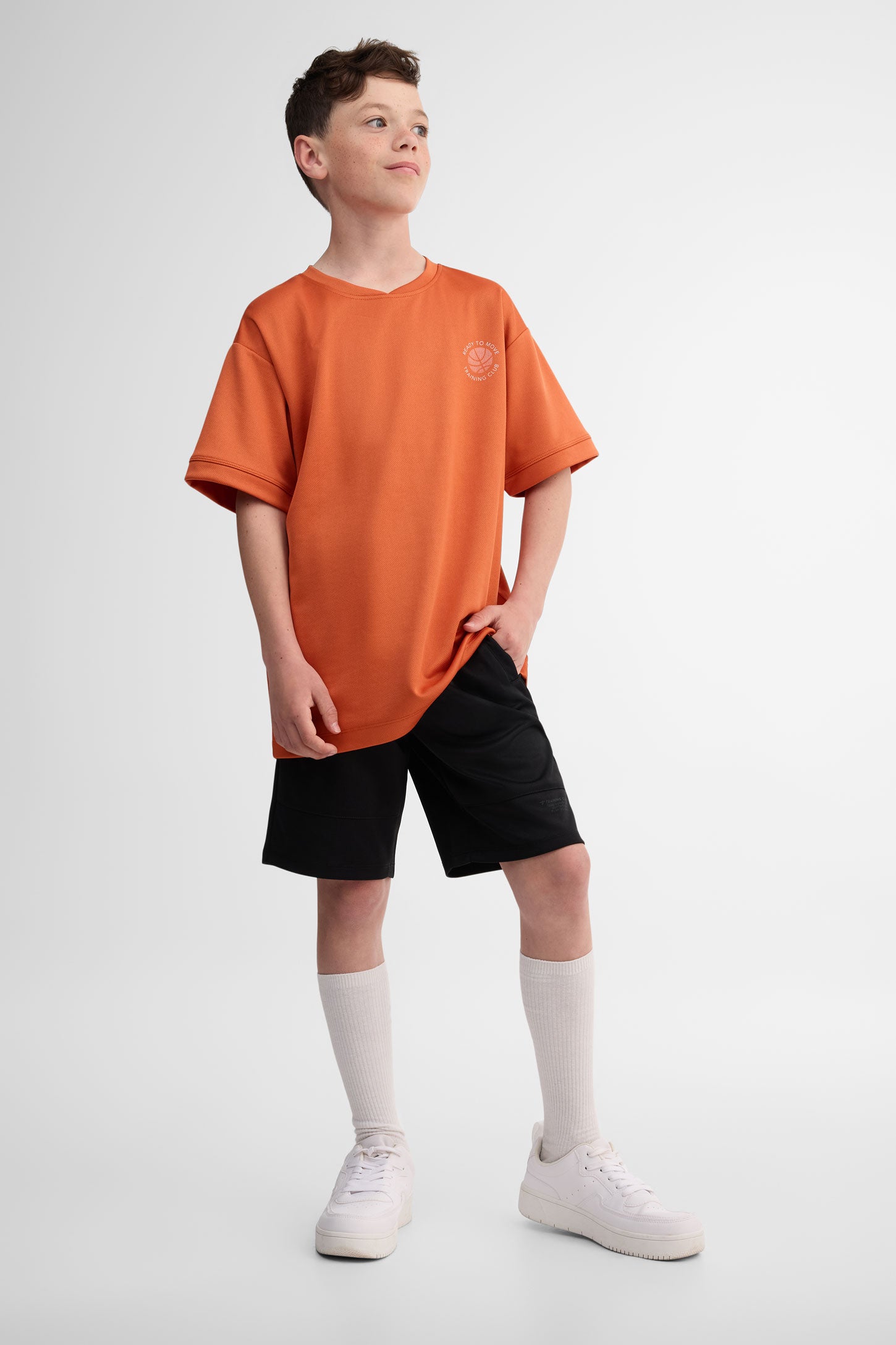 Short bermuda coton - Ado garçon && NOIR