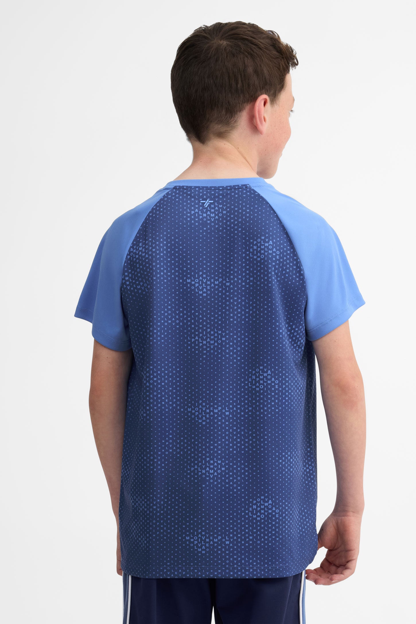 T-shirt col rond - Ado garçon && BLEU MULTI