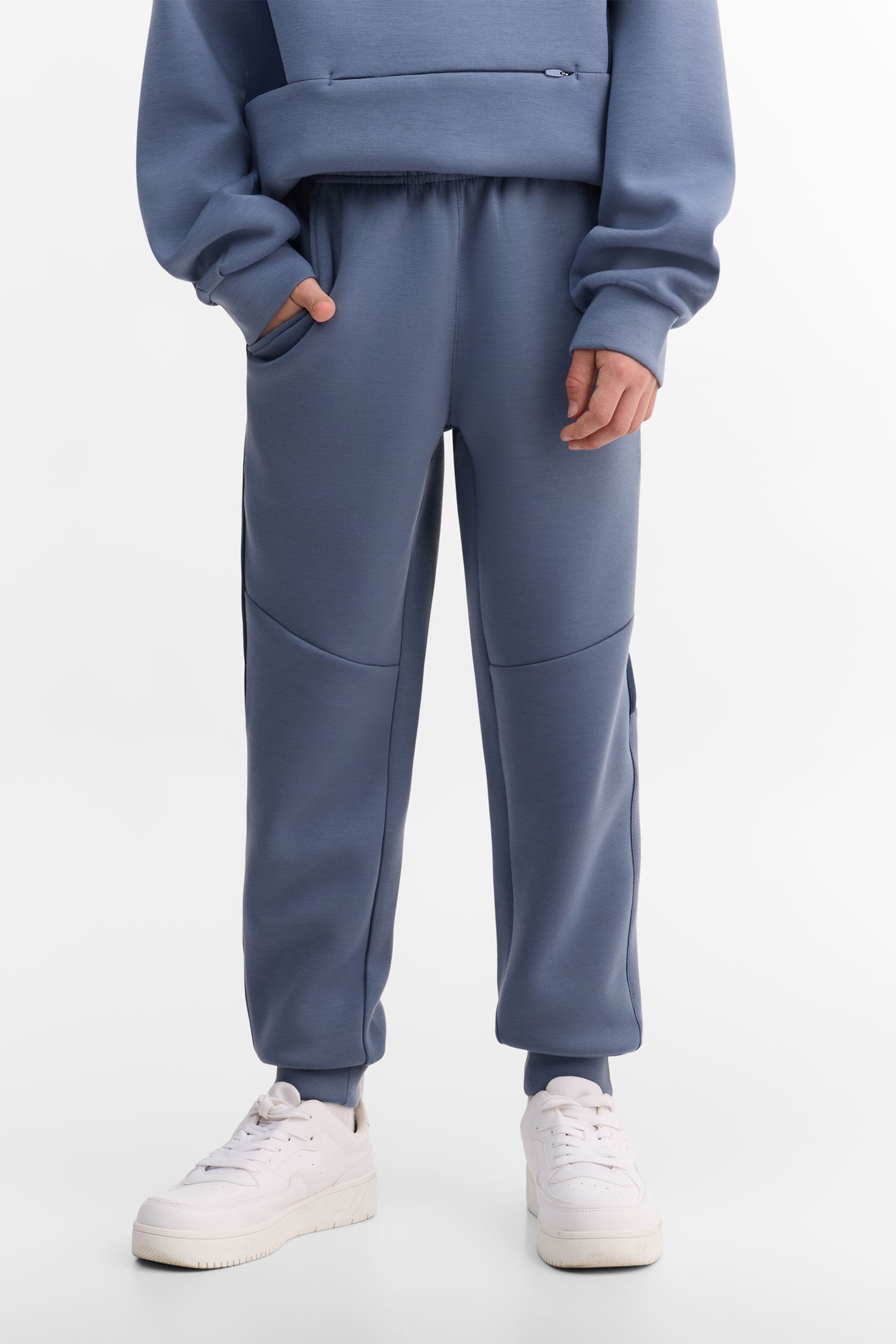 Pantalon jogger coton ouaté - Ado garçon && GRIS