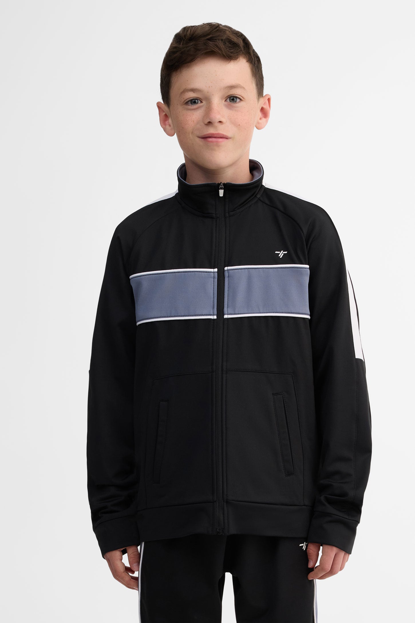 Veste col montant - Ado garçon && NOIR