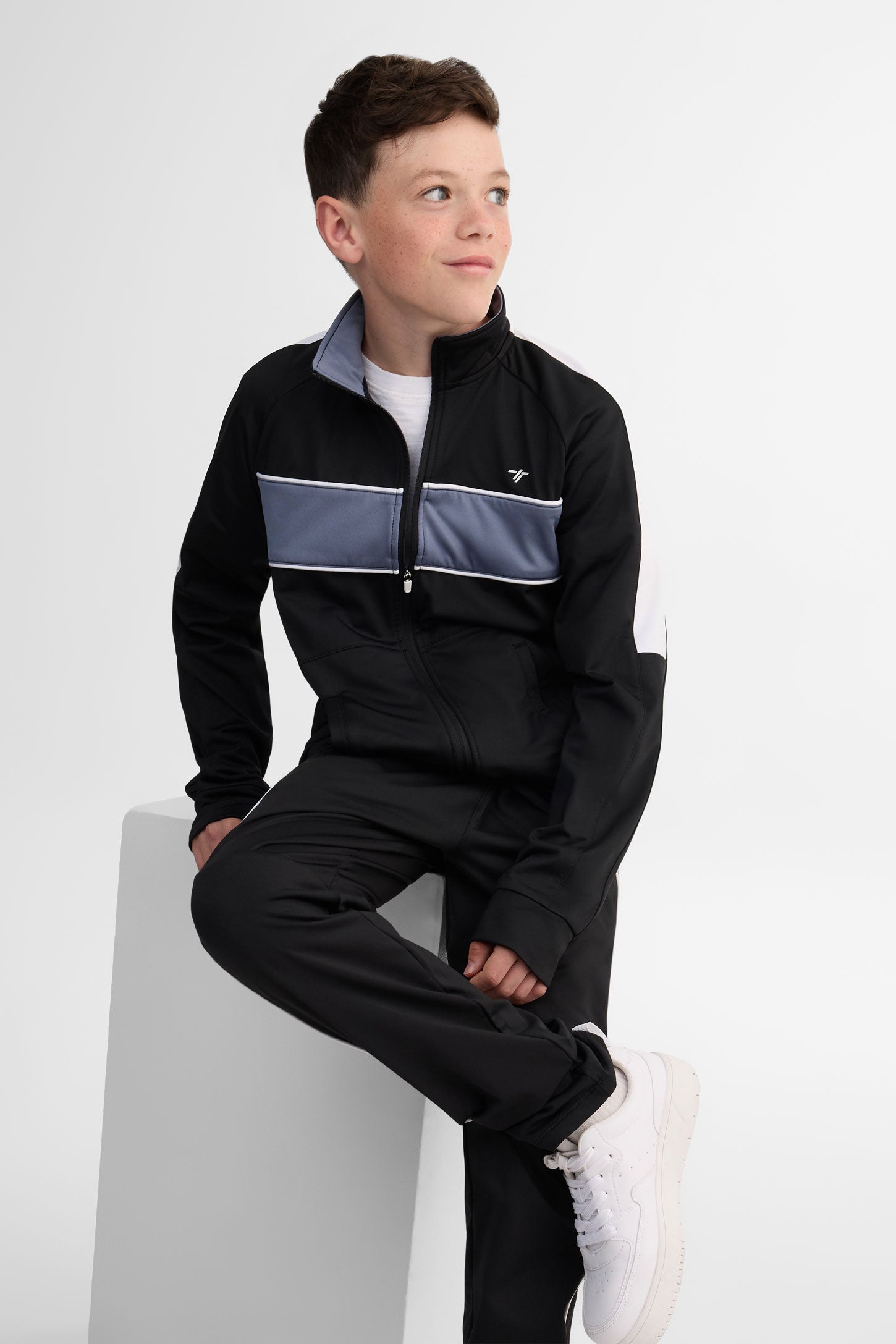 Veste col montant - Ado garçon && NOIR