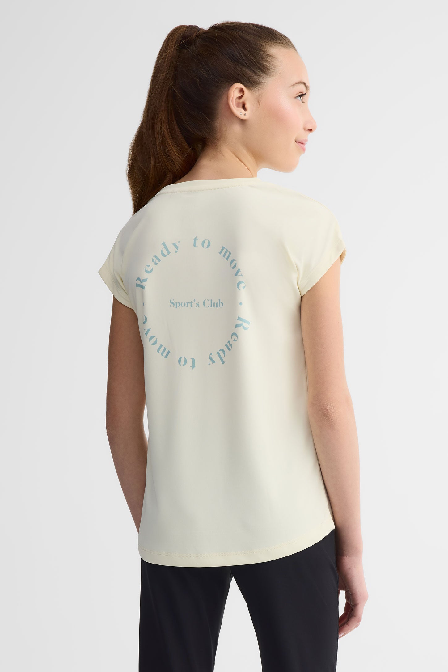 T-shirt col rond - Ado fille && JAUNE