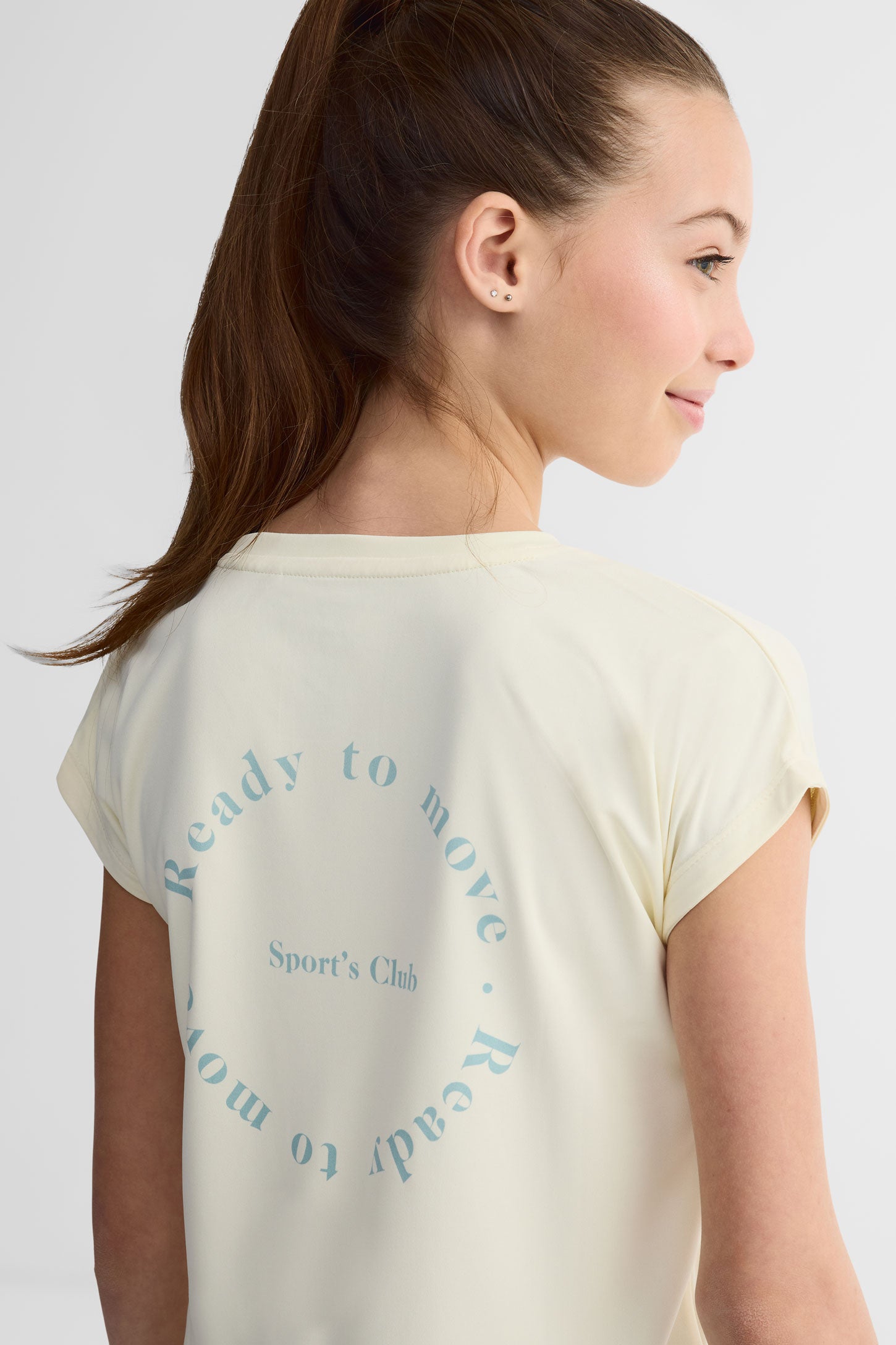 T-shirt col rond - Ado fille && JAUNE