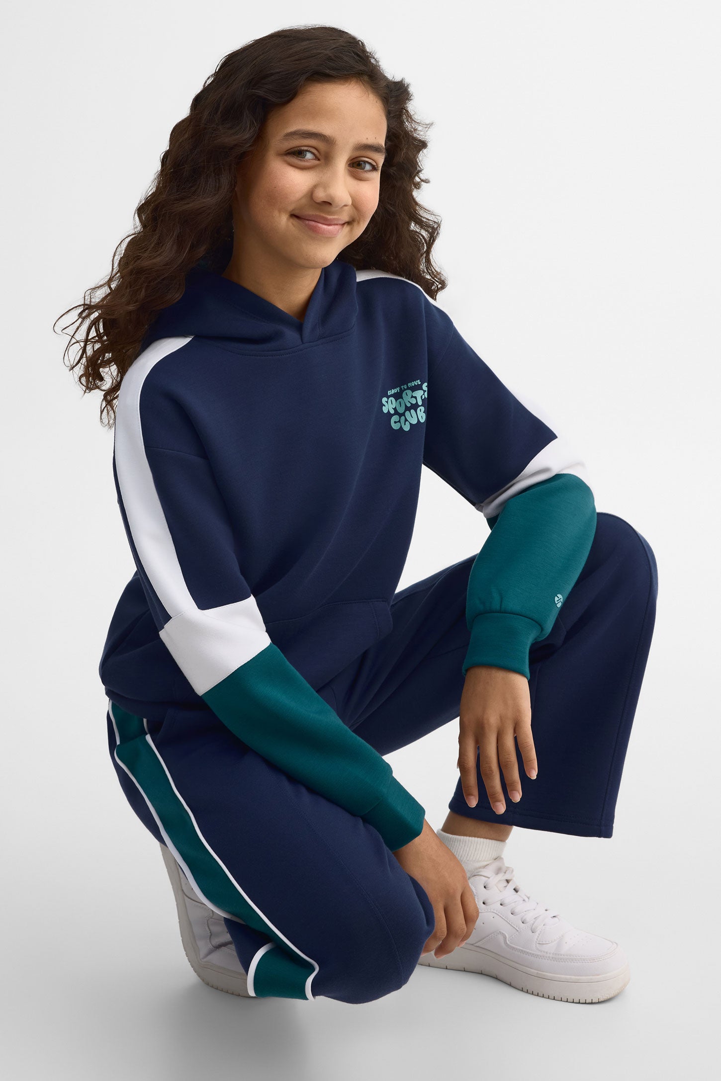 Pantalon jogger coupe ajustée - Ado fille && MARIN