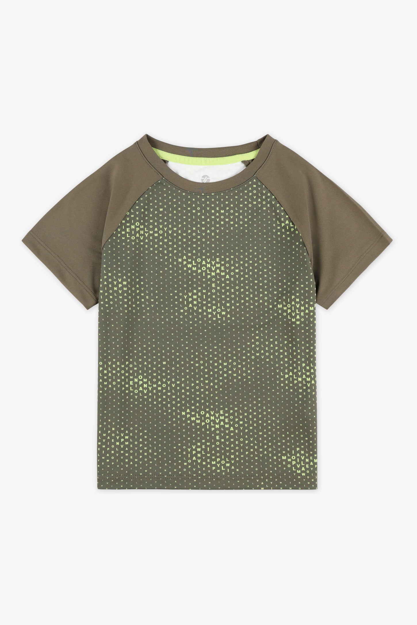 T-shirt col rond - Enfant garçon && KAKI/MULTI
