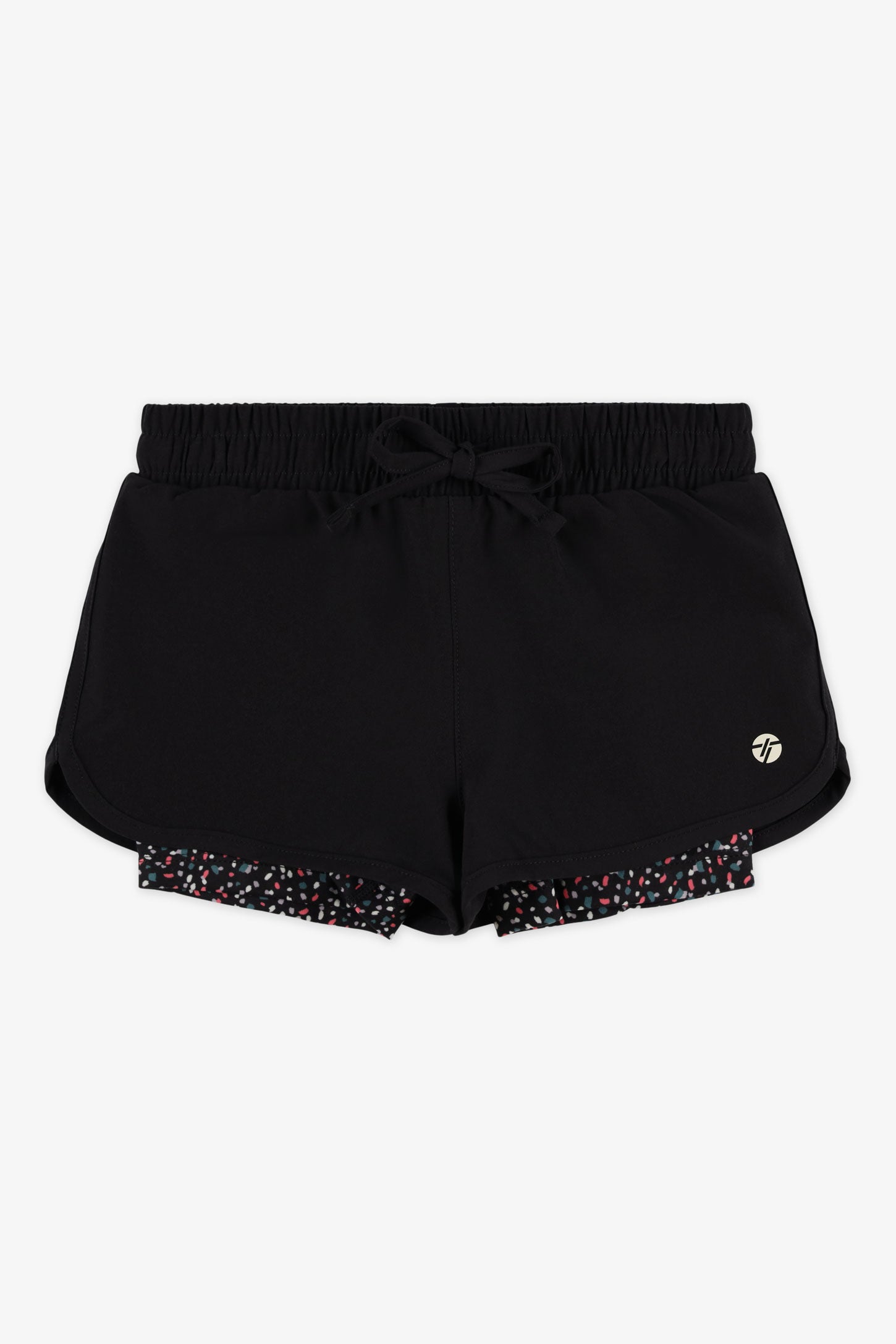 Short 2-en-1 - Enfant fille && NOIR/MULTI