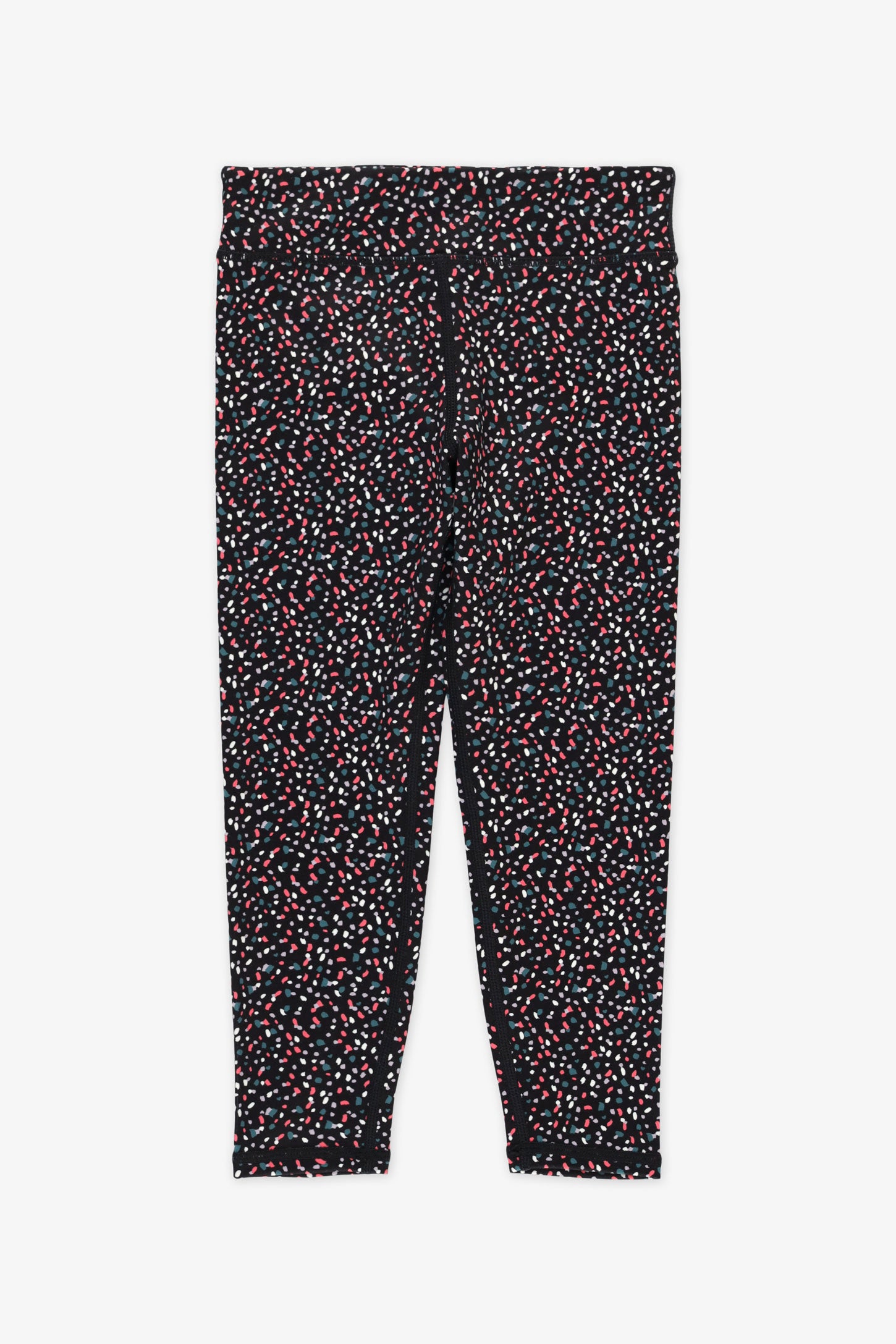 Legging taille haute - Enfant fille && NOIR/MULTI