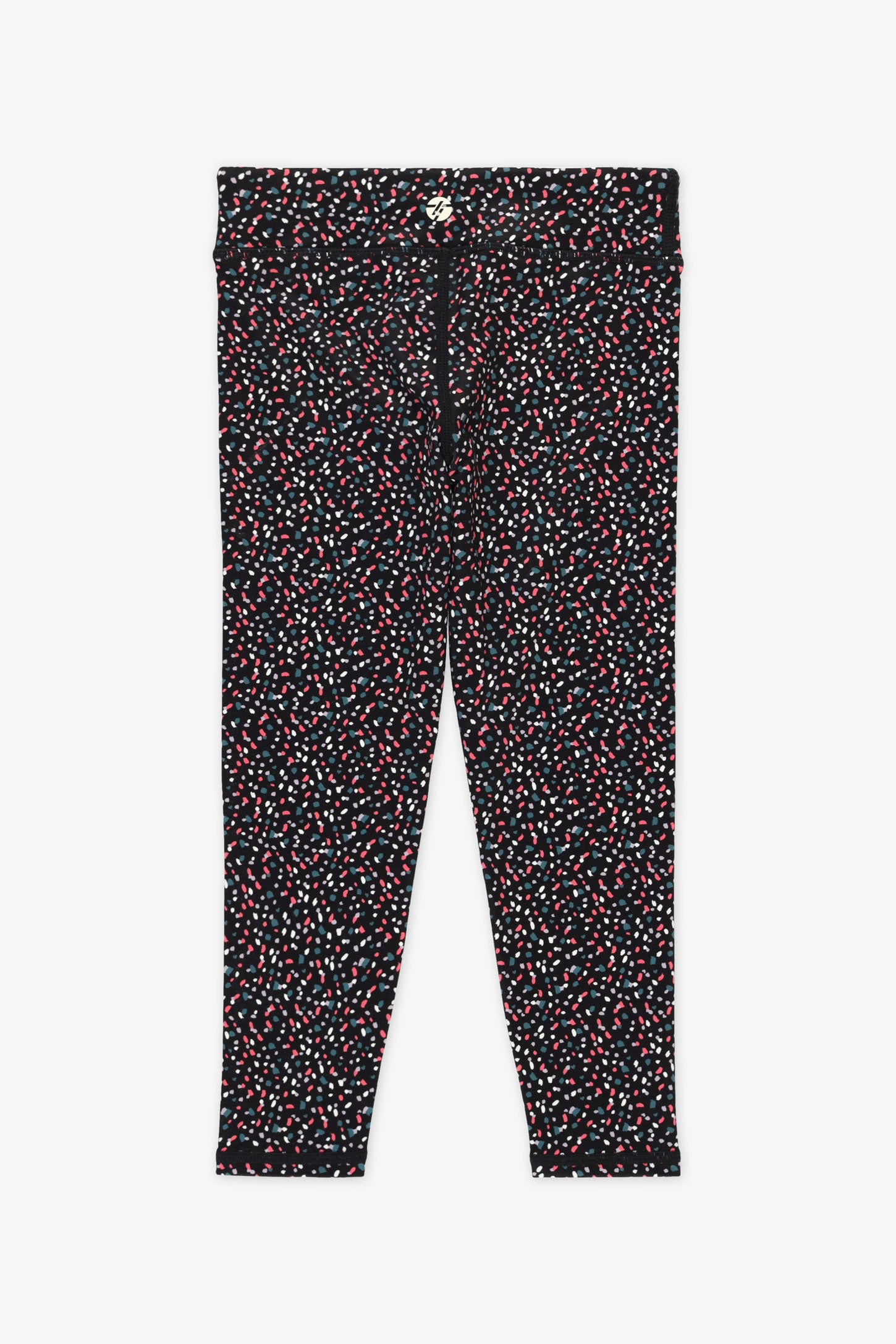 Legging taille haute - Enfant fille && NOIR/MULTI