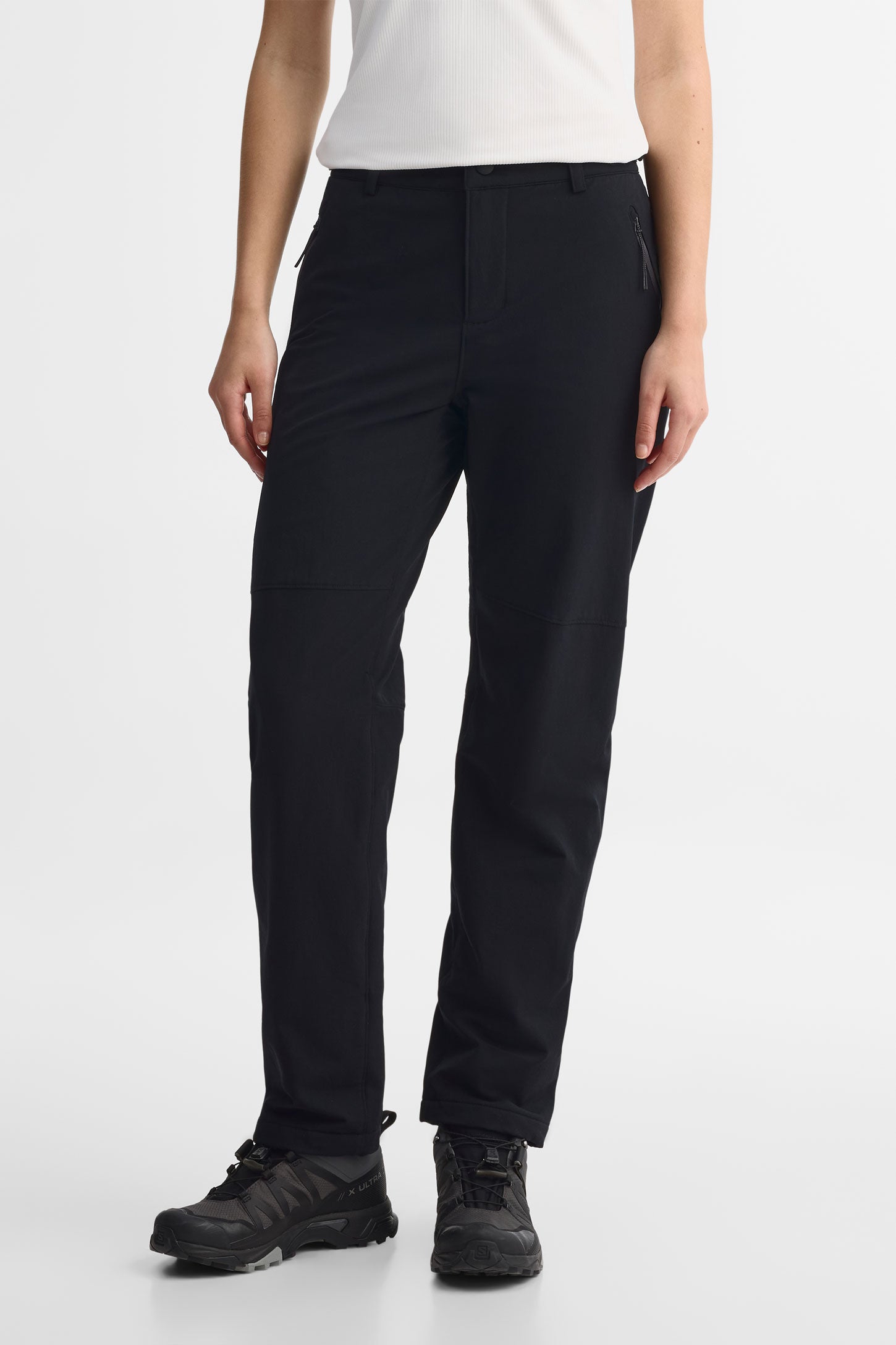 Pantalon résistant à l'eau doublé - Femme && NOIR