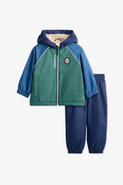 Habit de pluie mi-saison, 2T-3T - Bébé garçon && BLEU FONCE