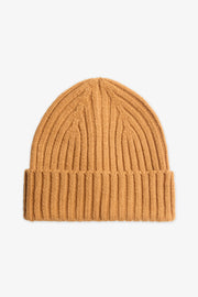 Tuque tricot côtelée - Enfant garçon && BRUN
