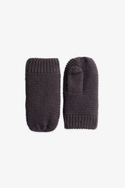 Mitaines en tricot doublées - Bébé fille && CHARBON
