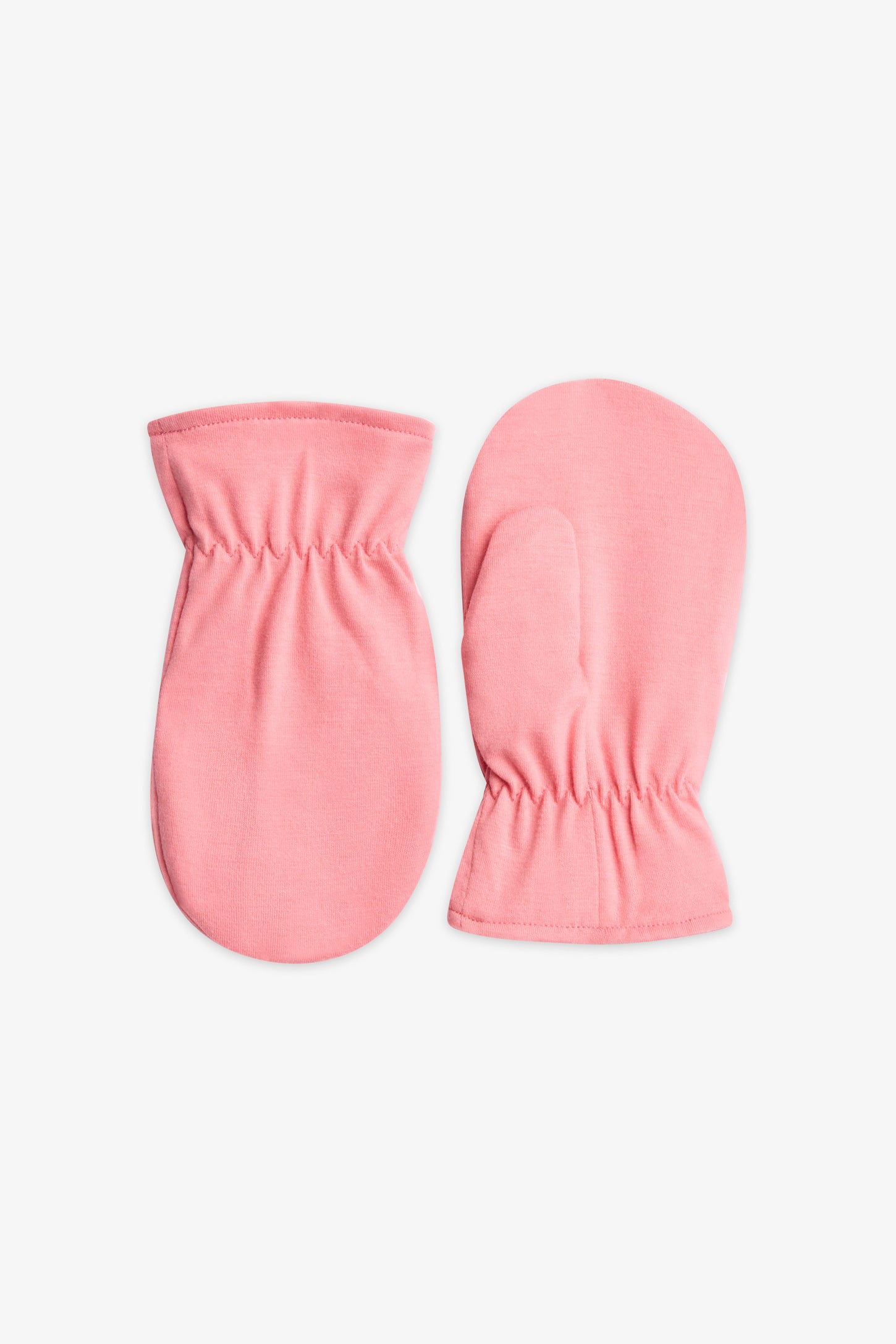 Mitaines en coton doublées - Bébé fille && PECHE