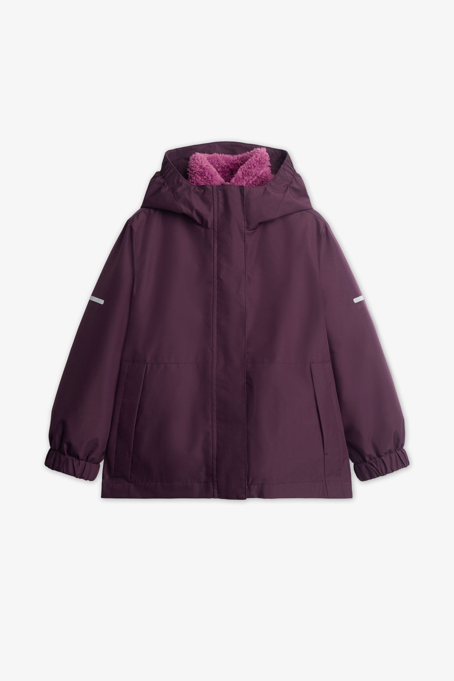 Manteau 3-en-1 résistant à l'eau - Enfant fille && AUBERGINE