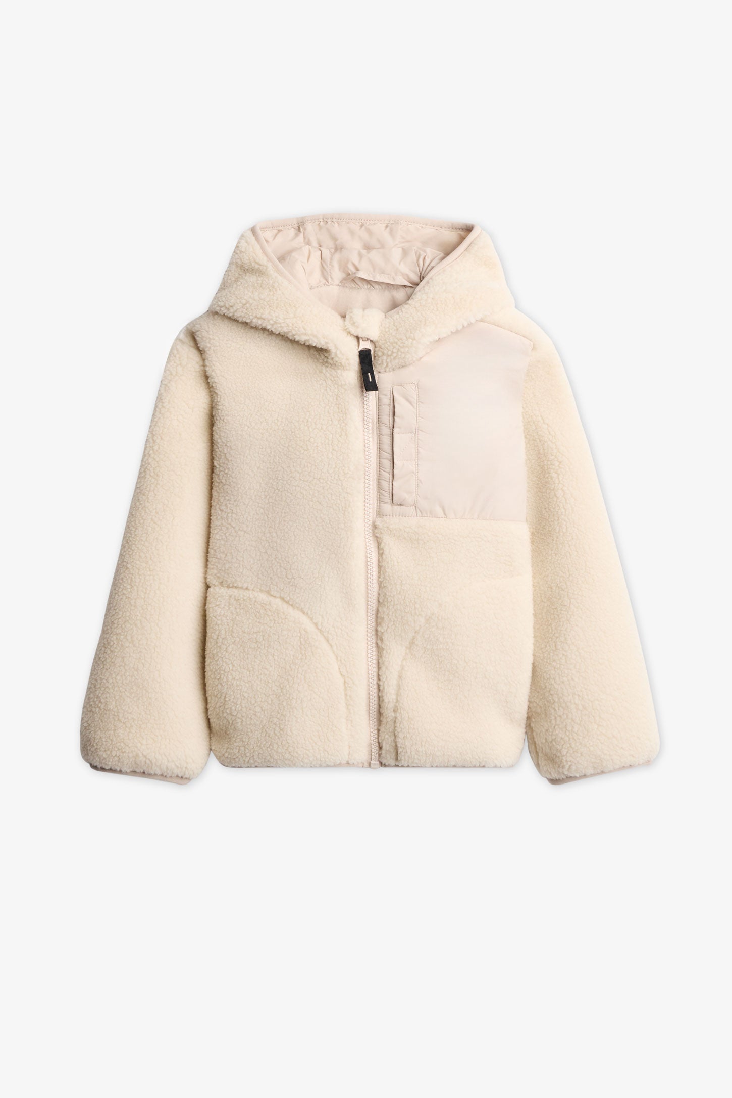 Manteau en sherpa - Enfant fille && BEIGE