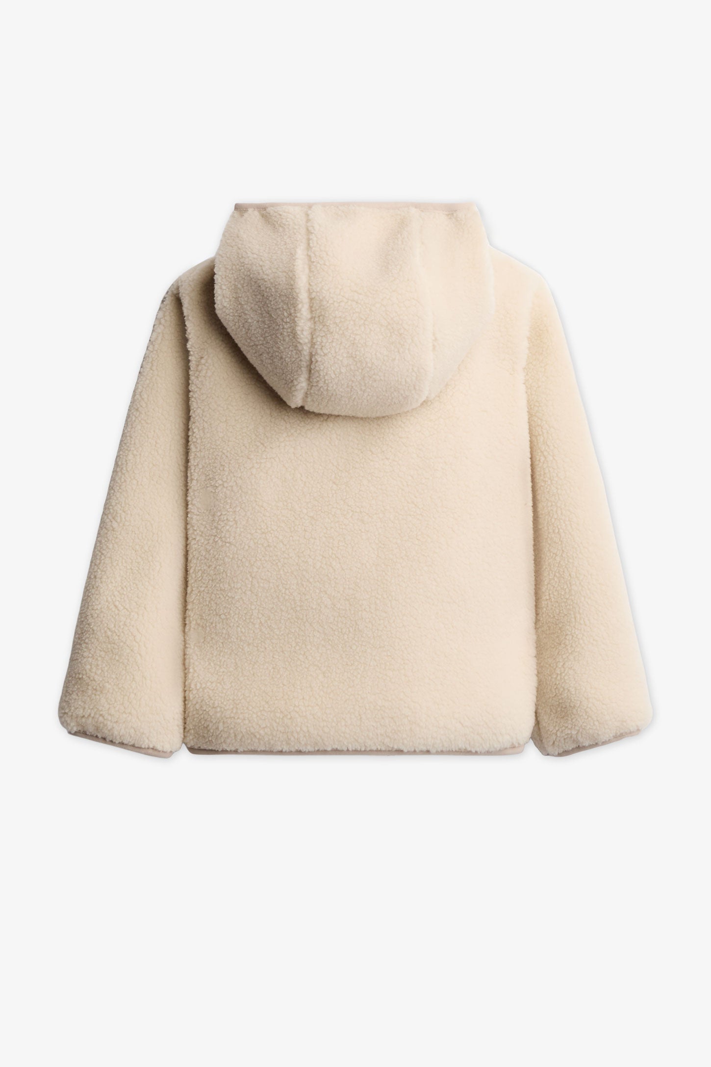 Manteau en sherpa - Enfant fille && BEIGE