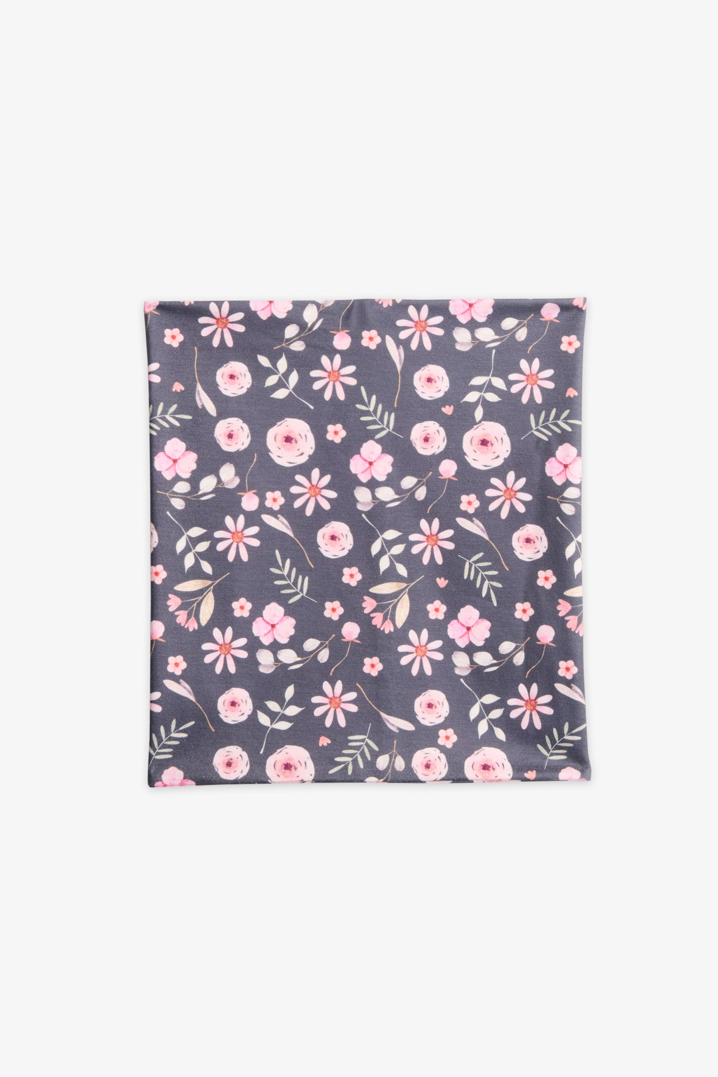 Cache-cou en jersey doublé - Enfant fille && CHARBON/MULTI