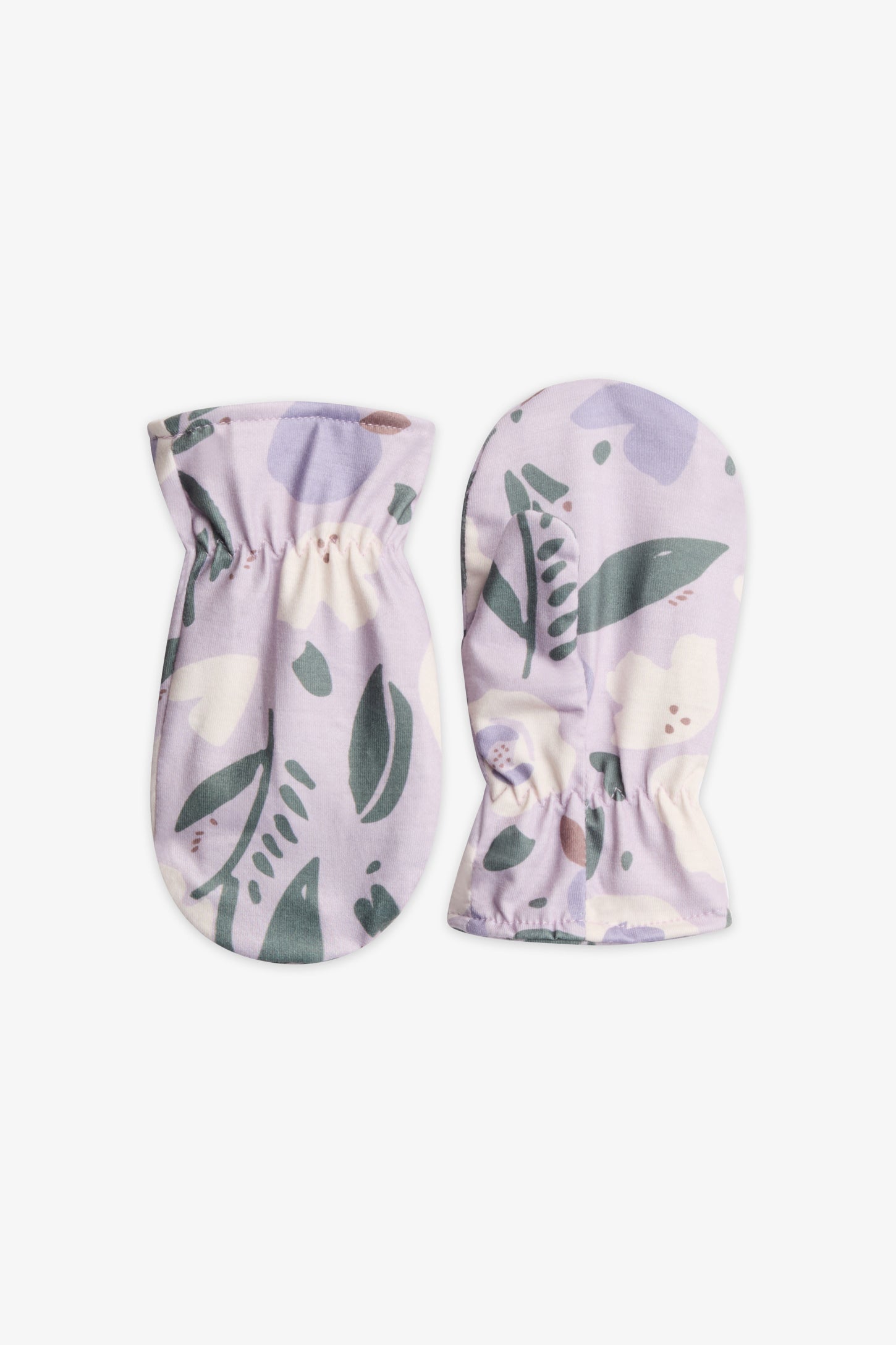 Mitaines en jersey doublées - Enfant fille && LILAS MULTI