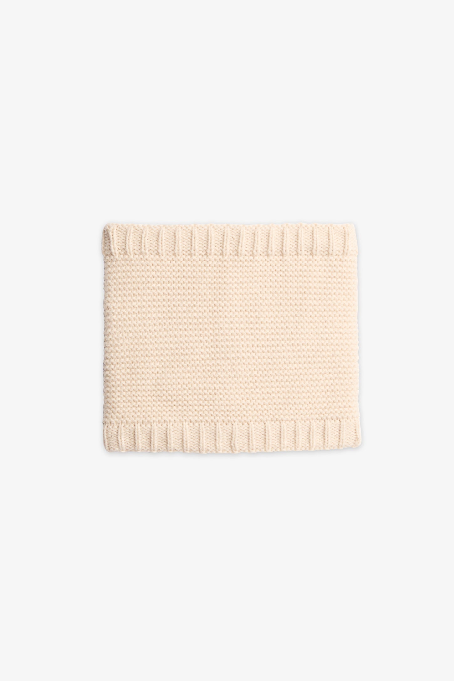 Cache-cou en jersey doublé - Enfant fille && BLANC CASSÉ