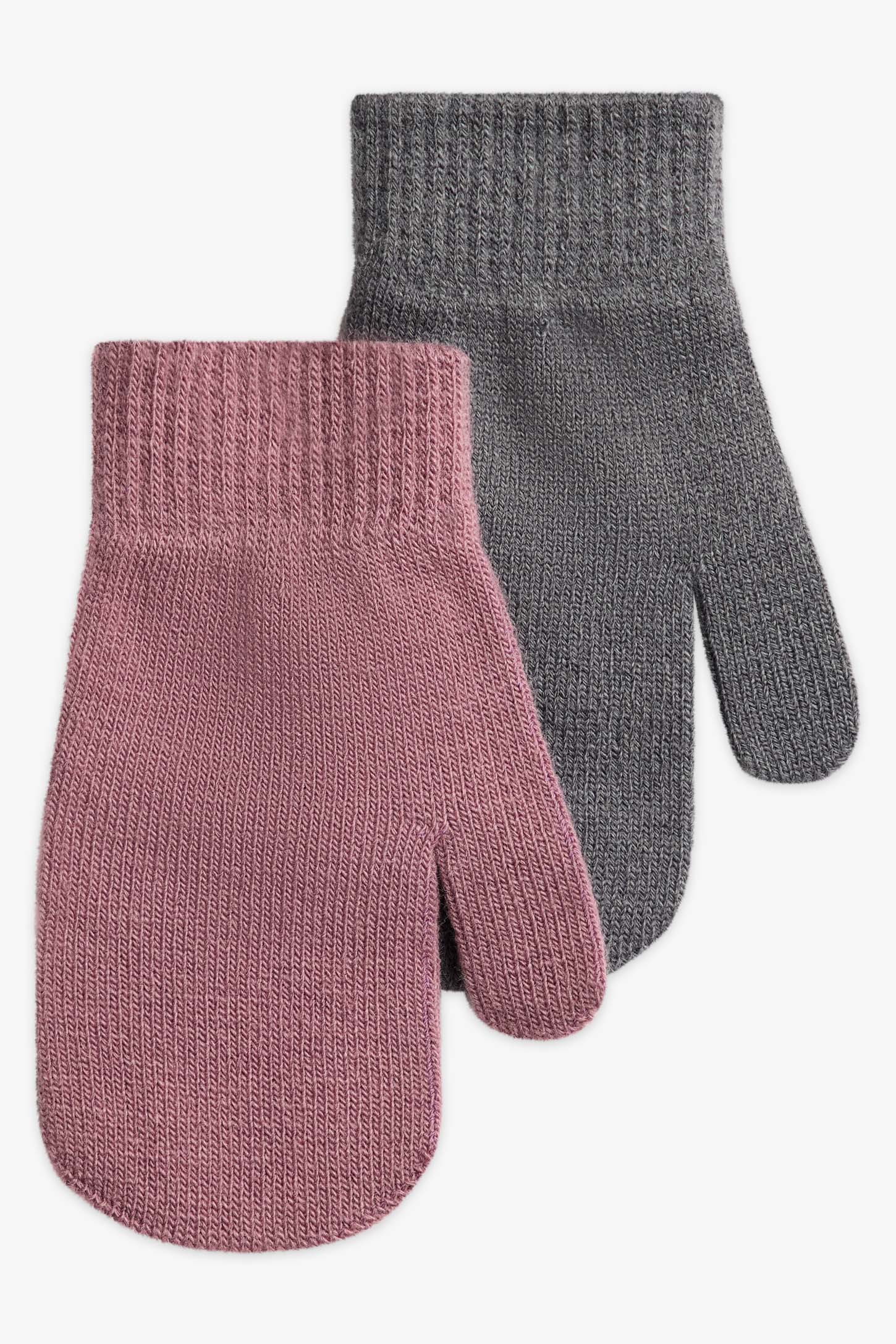 Lot de 2 paires mitaines magiques, 2/10$ - Enfant fille && MAUVE