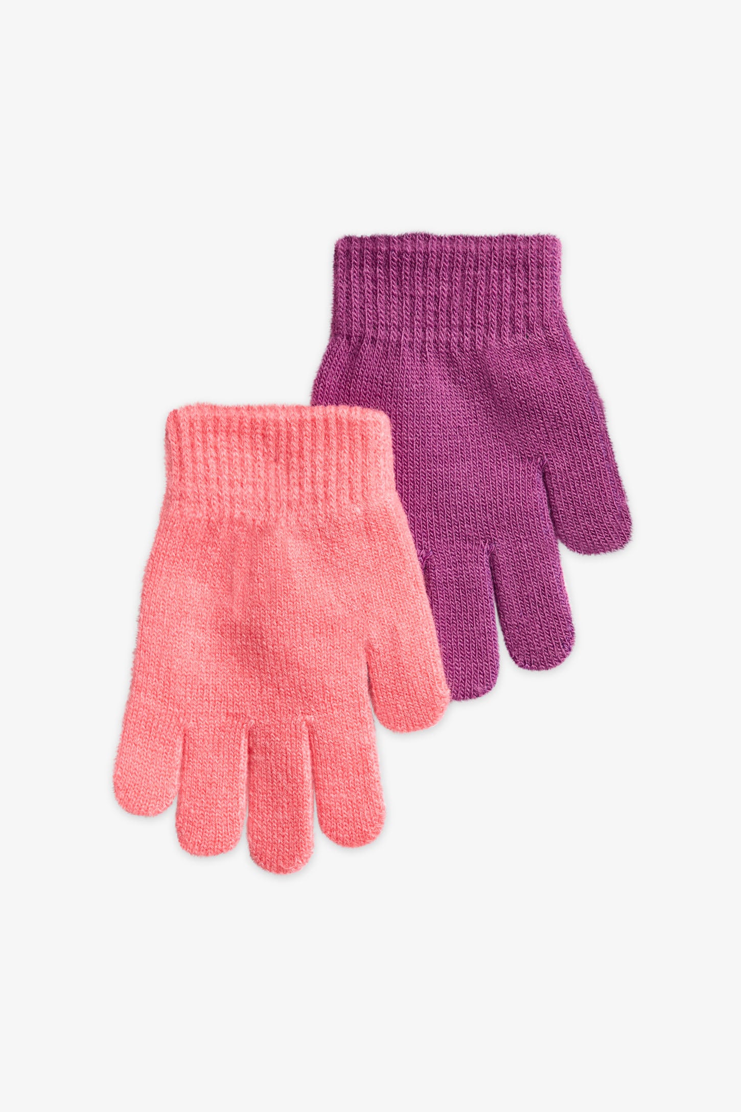 Lot de 2 paires de gants magiques, 2/10$ - Enfant fille && MAUVE FONCE