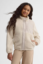 Manteau en sherpa doublé - Ado fille && BEIGE