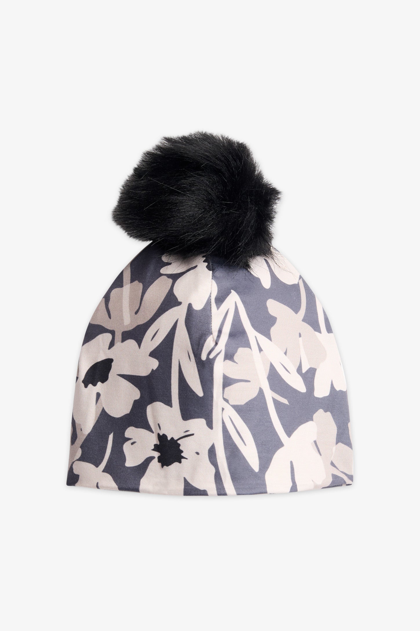 Tuque à pompon doublée - Ado fille && CHARBON/MULTI