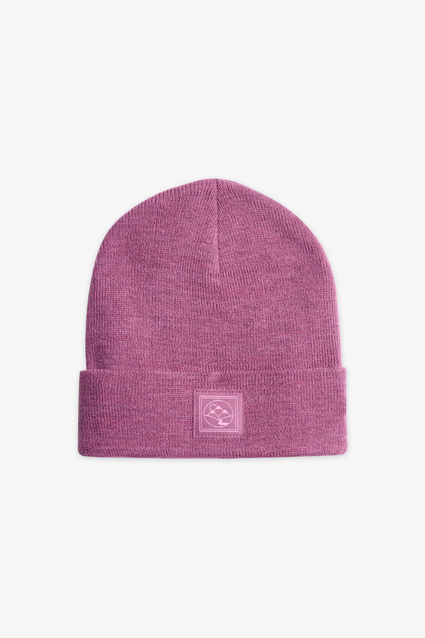 Tuque à revers en tricot - Ado fille && MAUVE FONCE