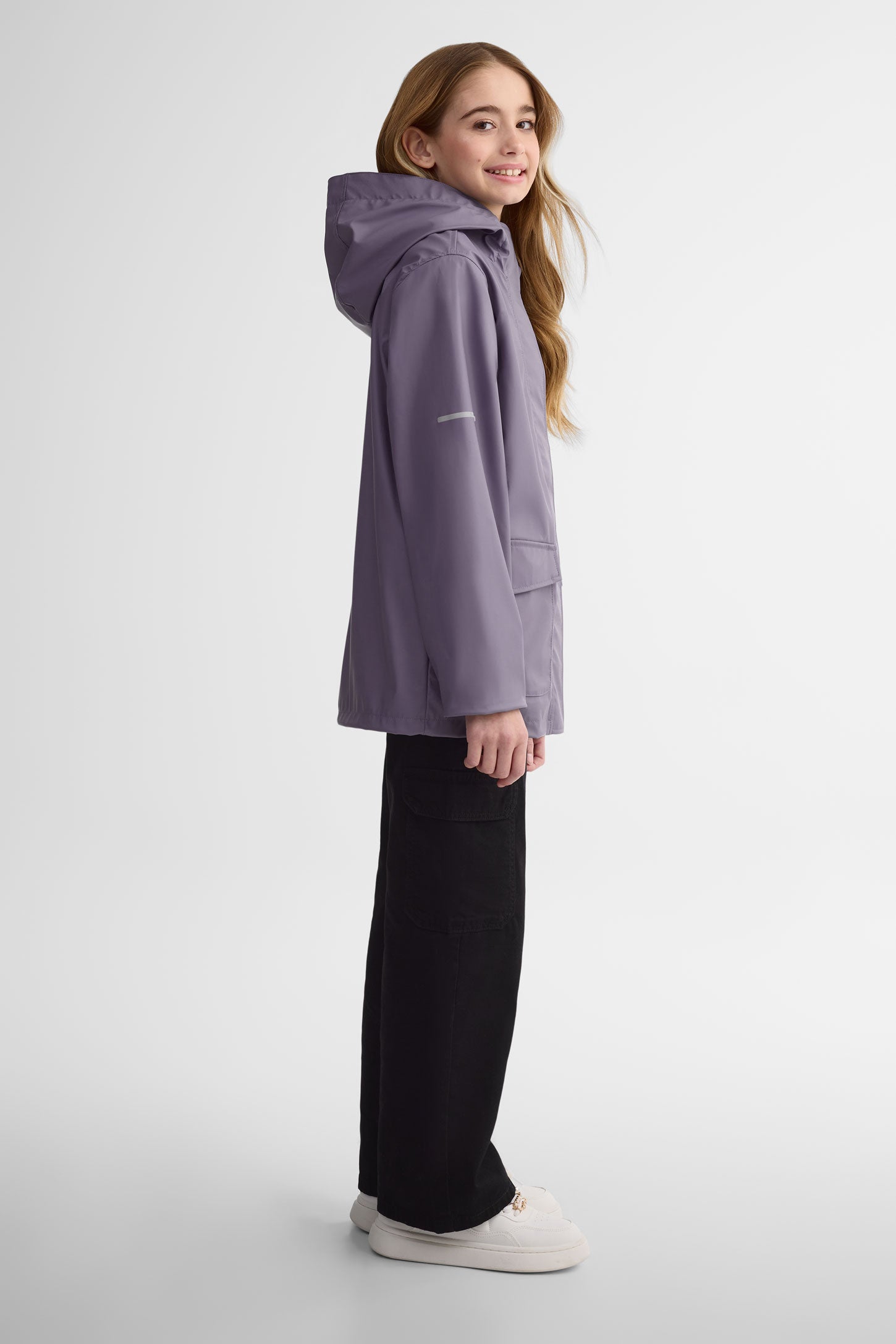 Manteau imperméable doublé - Ado fille && GRIS