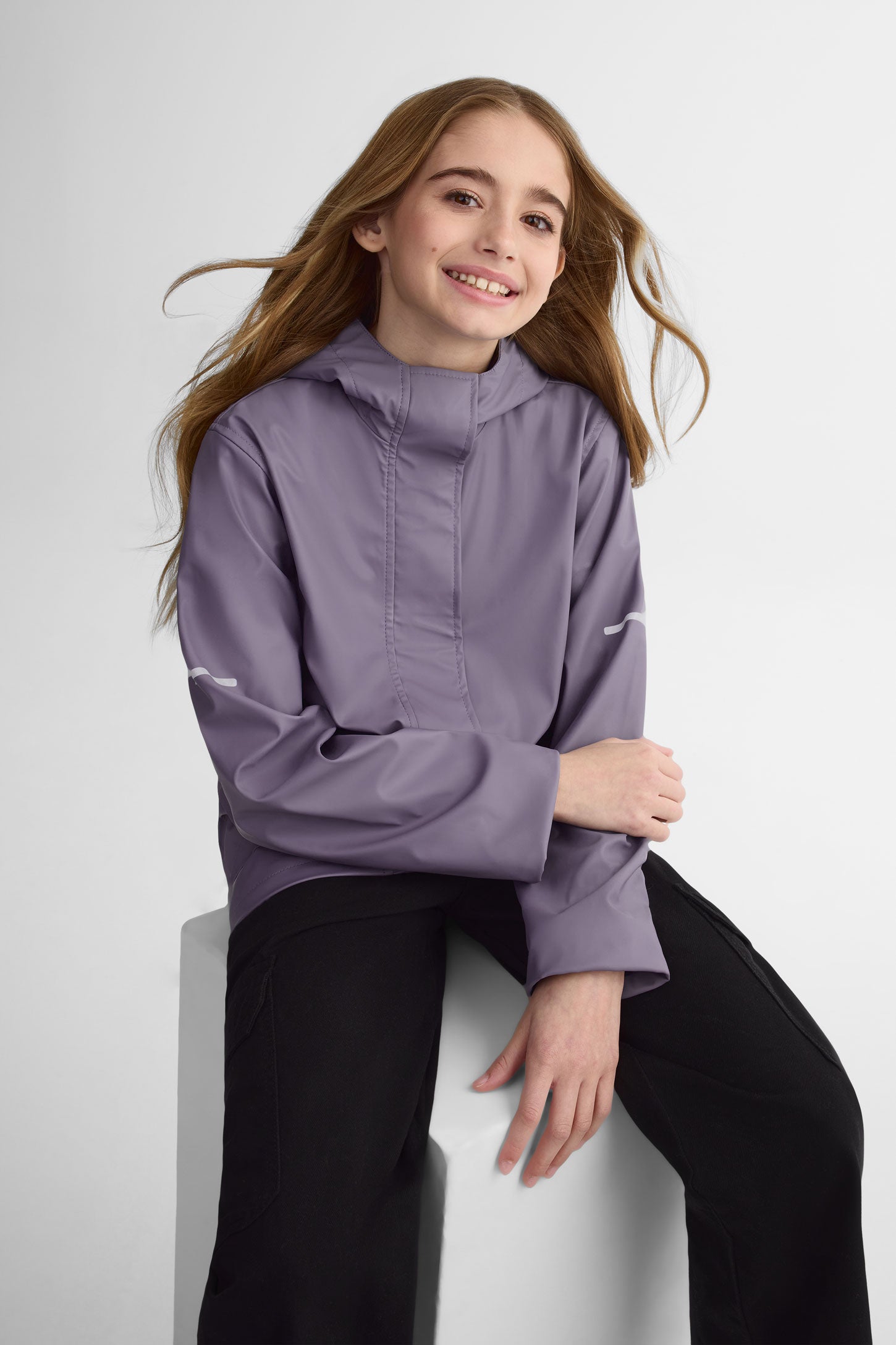 Manteau imperméable doublé - Ado fille && GRIS