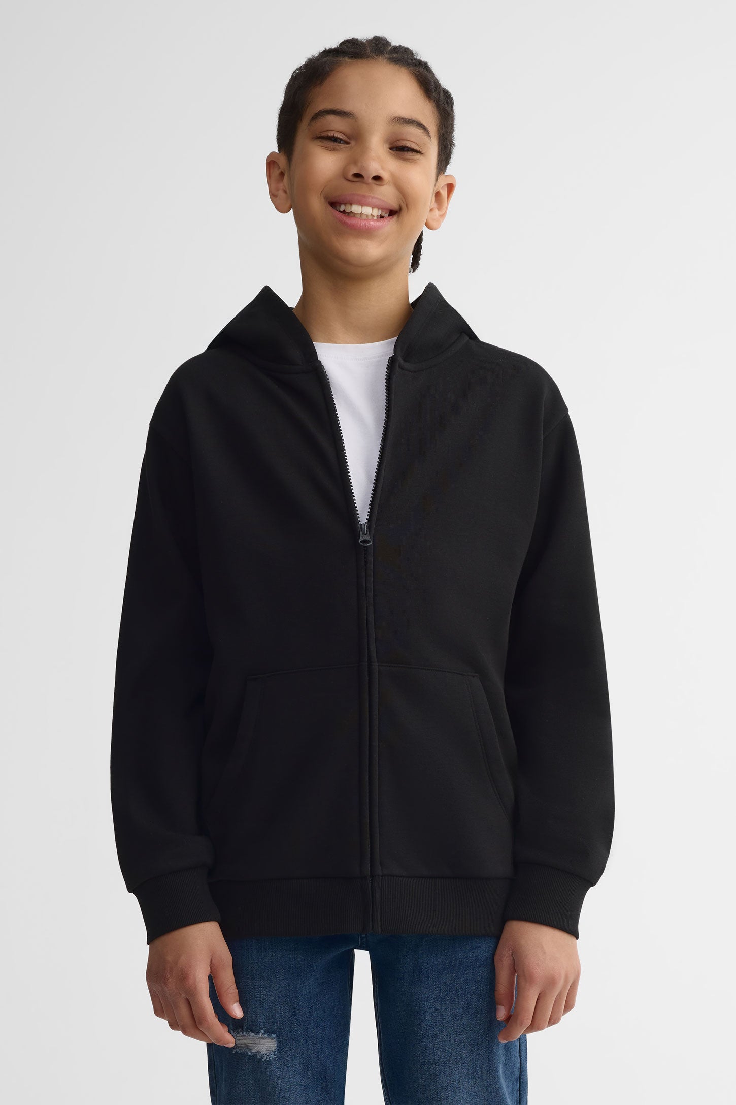 Veste ouaté à capuchon - Ado garçon && NOIR