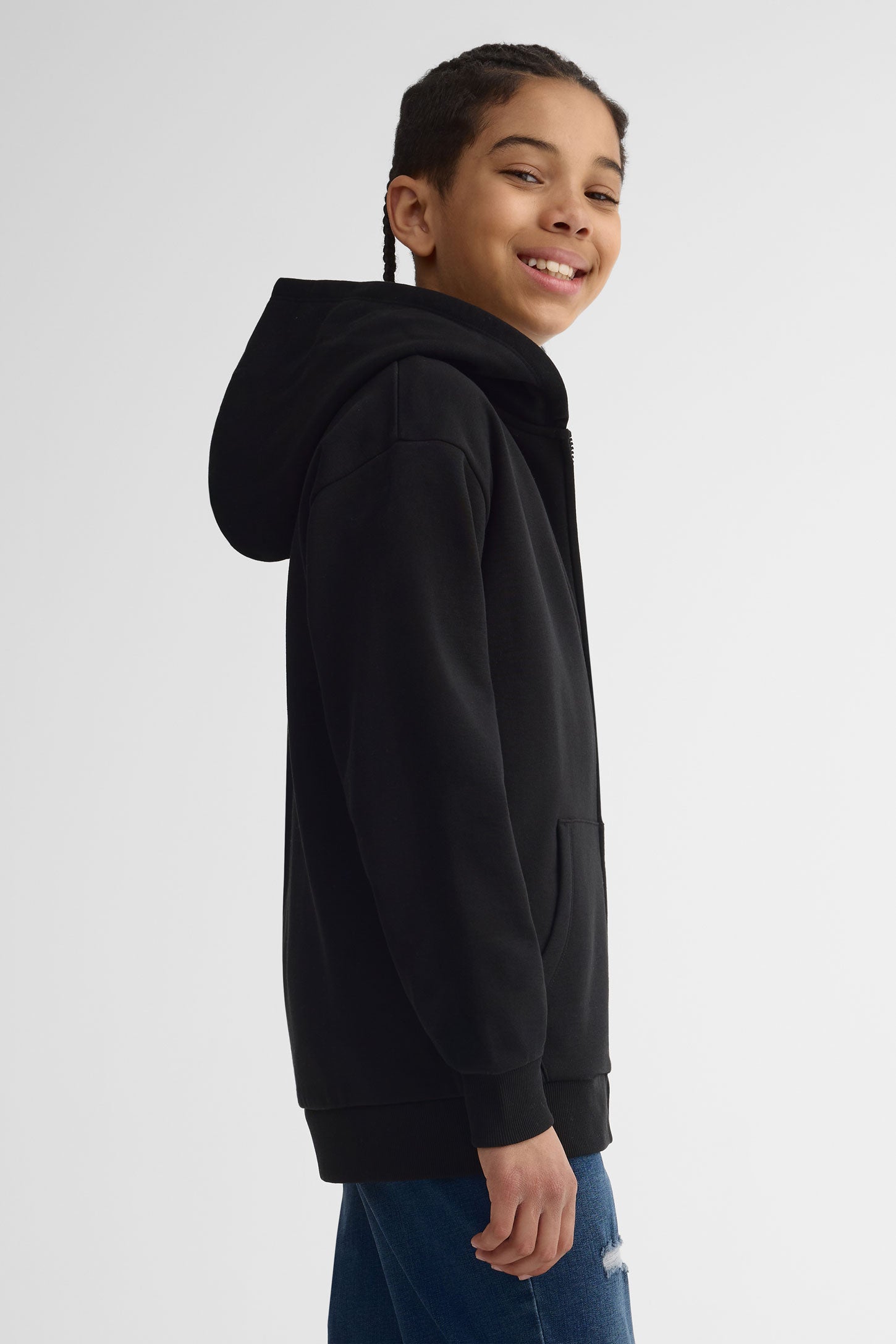 Veste ouaté à capuchon - Ado garçon && NOIR