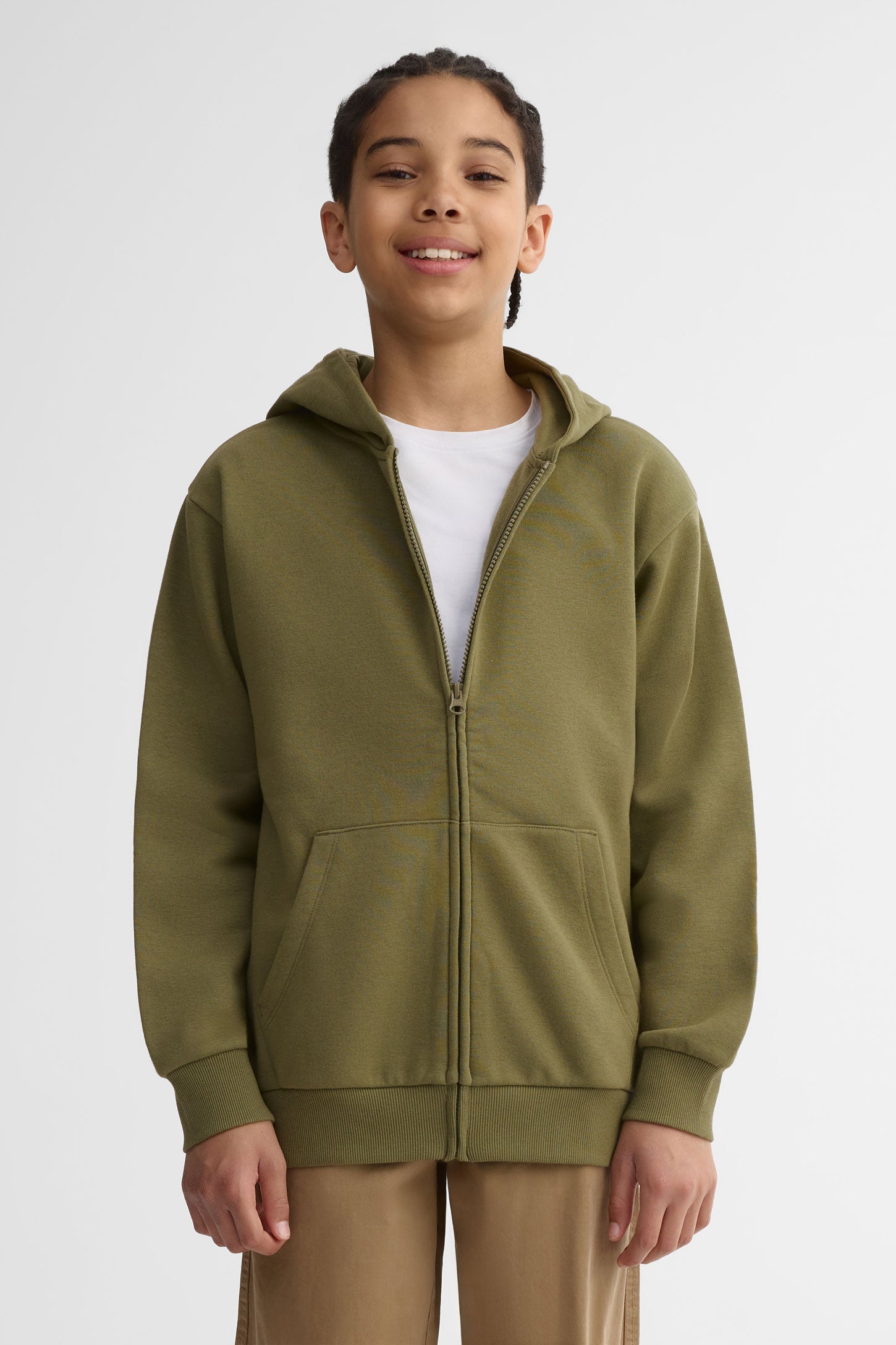 Veste ouaté à capuchon - Ado garçon && KAKI