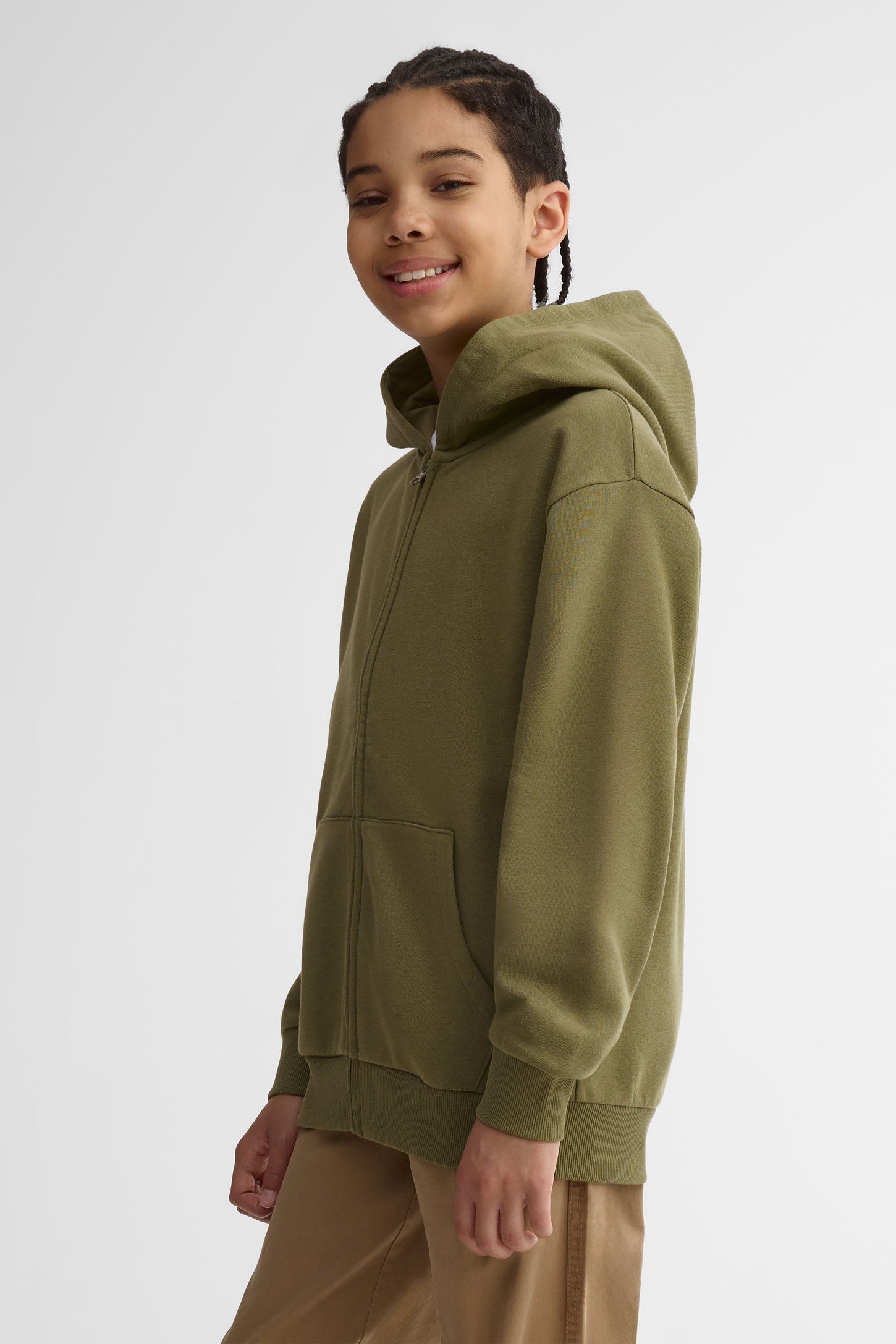 Veste ouaté à capuchon - Ado garçon && KAKI